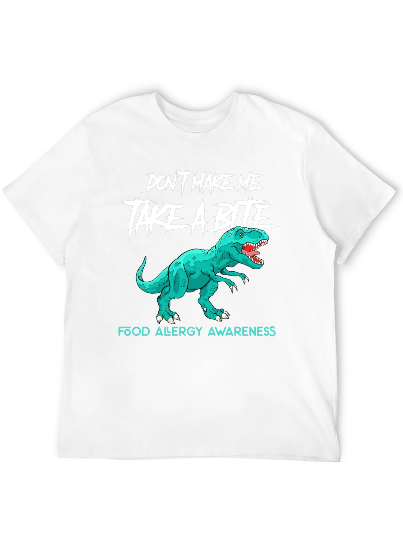 Food Allergy Awareness Dinosaur T-Shirt
