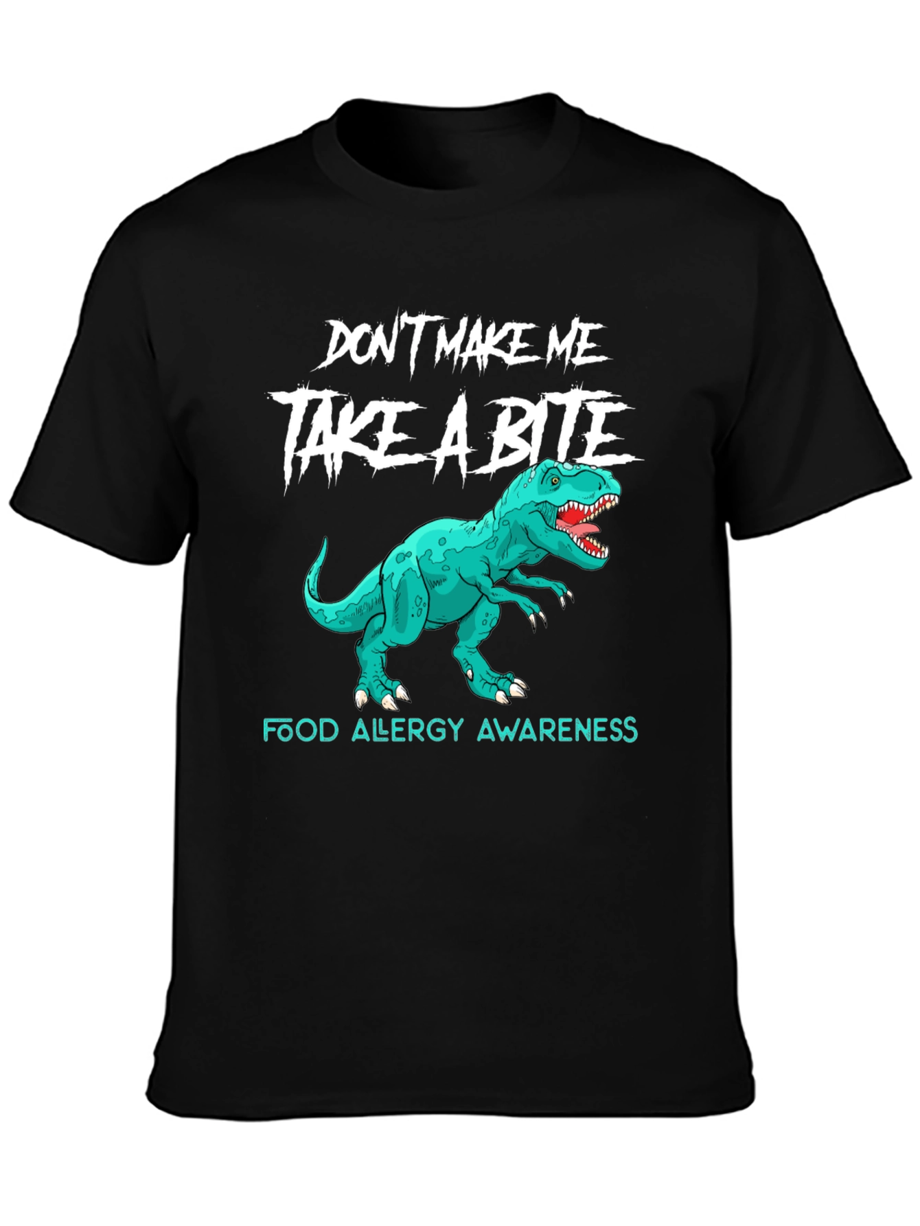 Food Allergy Awareness Dinosaur T-Shirt