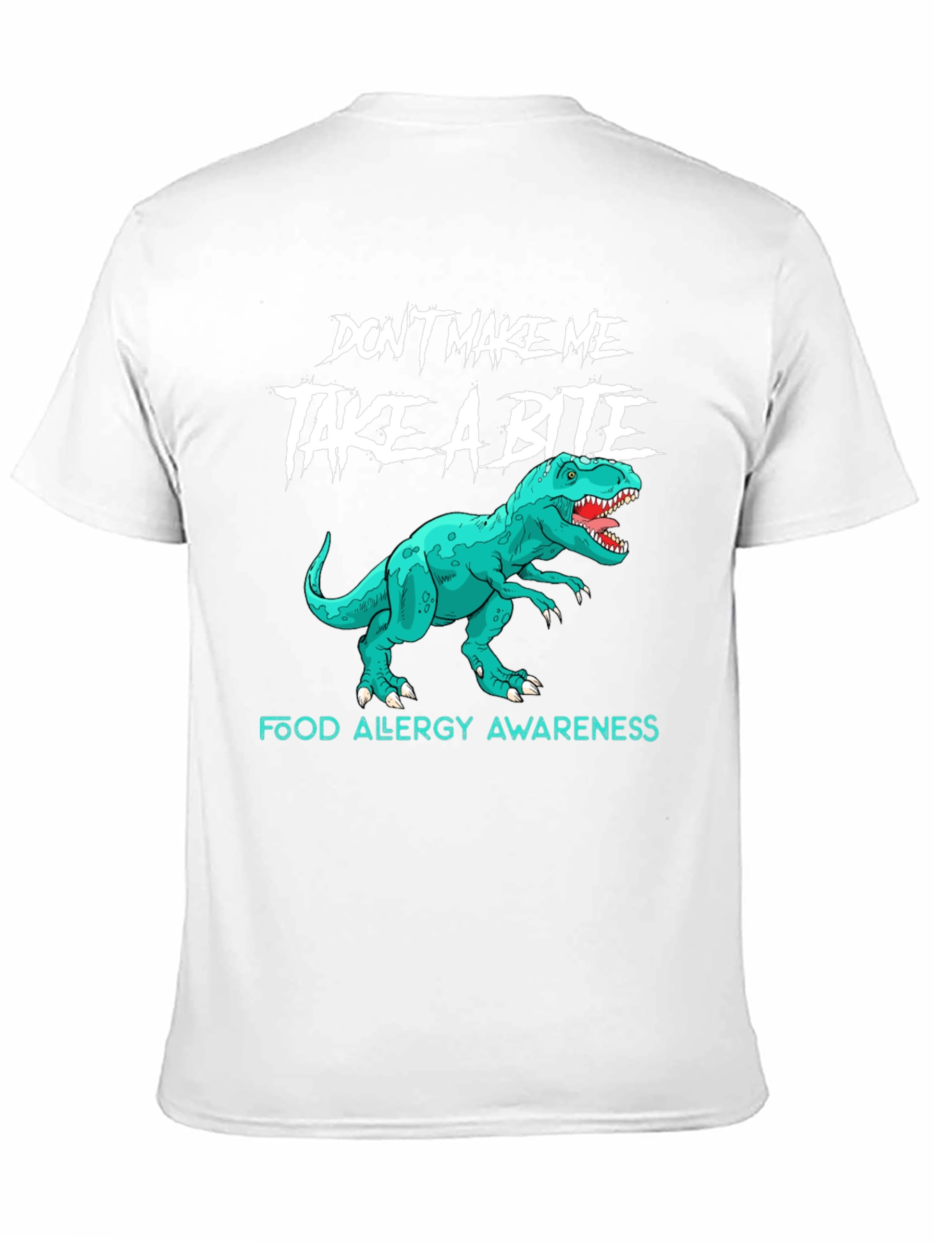 Food Allergy Awareness Dinosaur T-Shirt