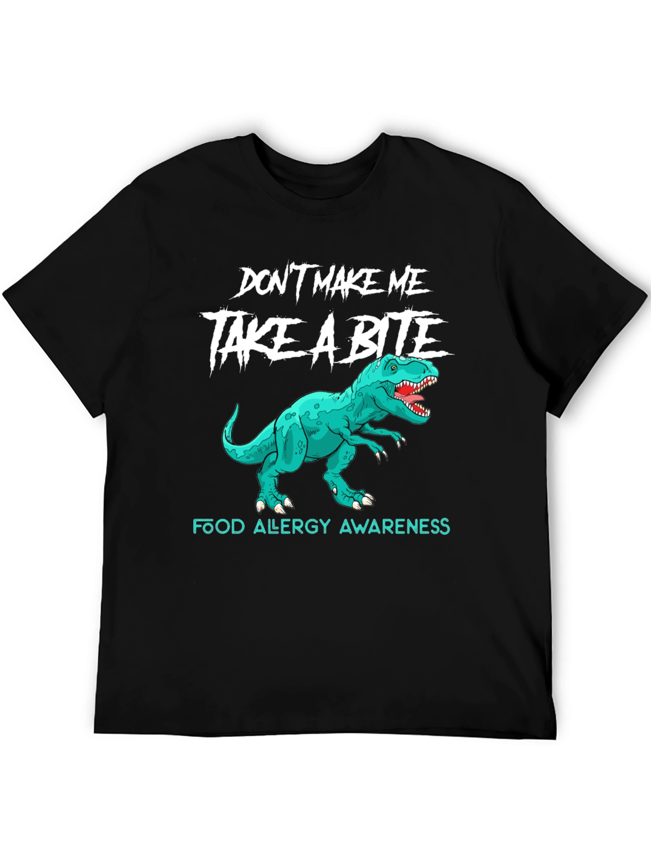 Food Allergy Awareness Dinosaur T-Shirt