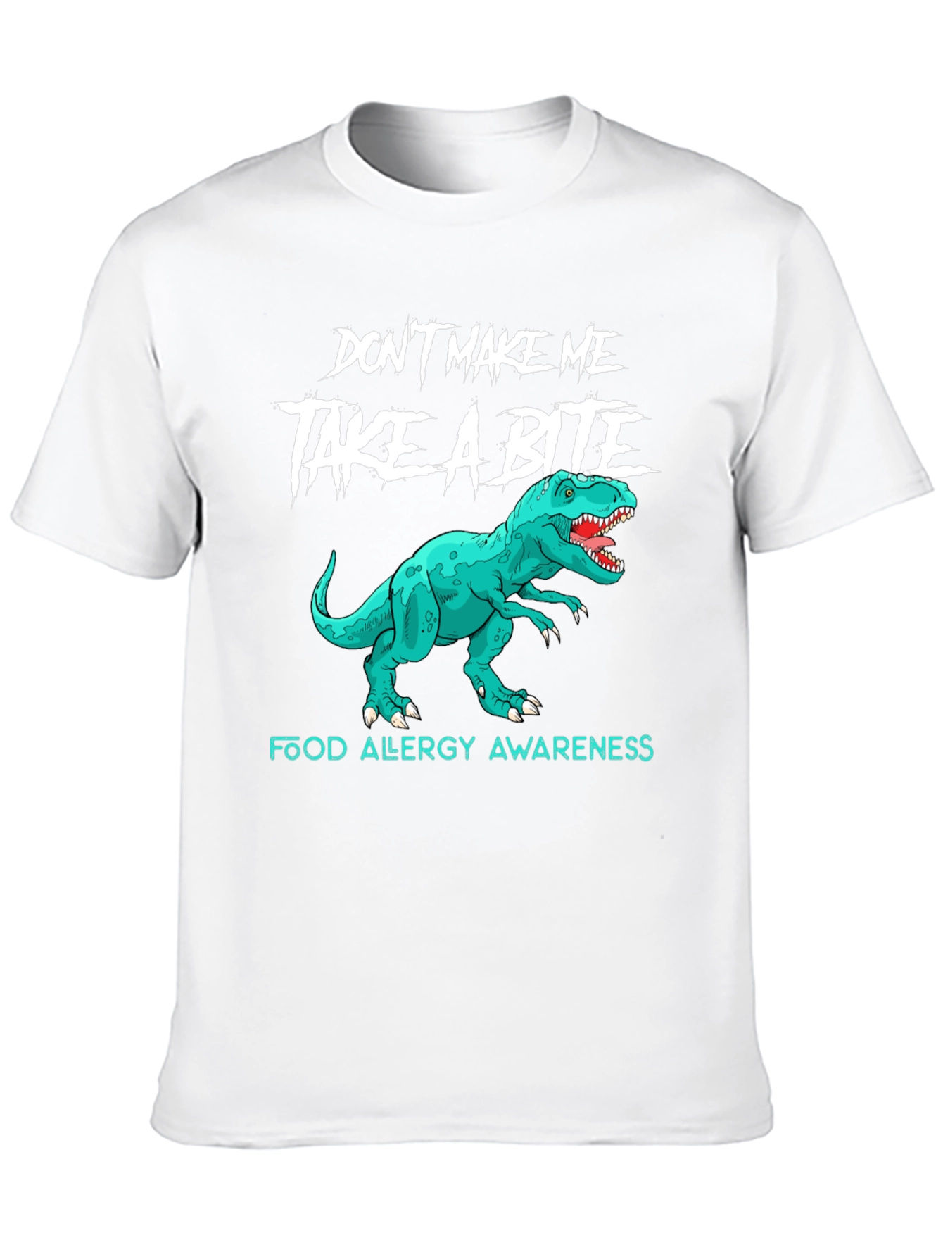 Food Allergy Awareness Dinosaur T-Shirt