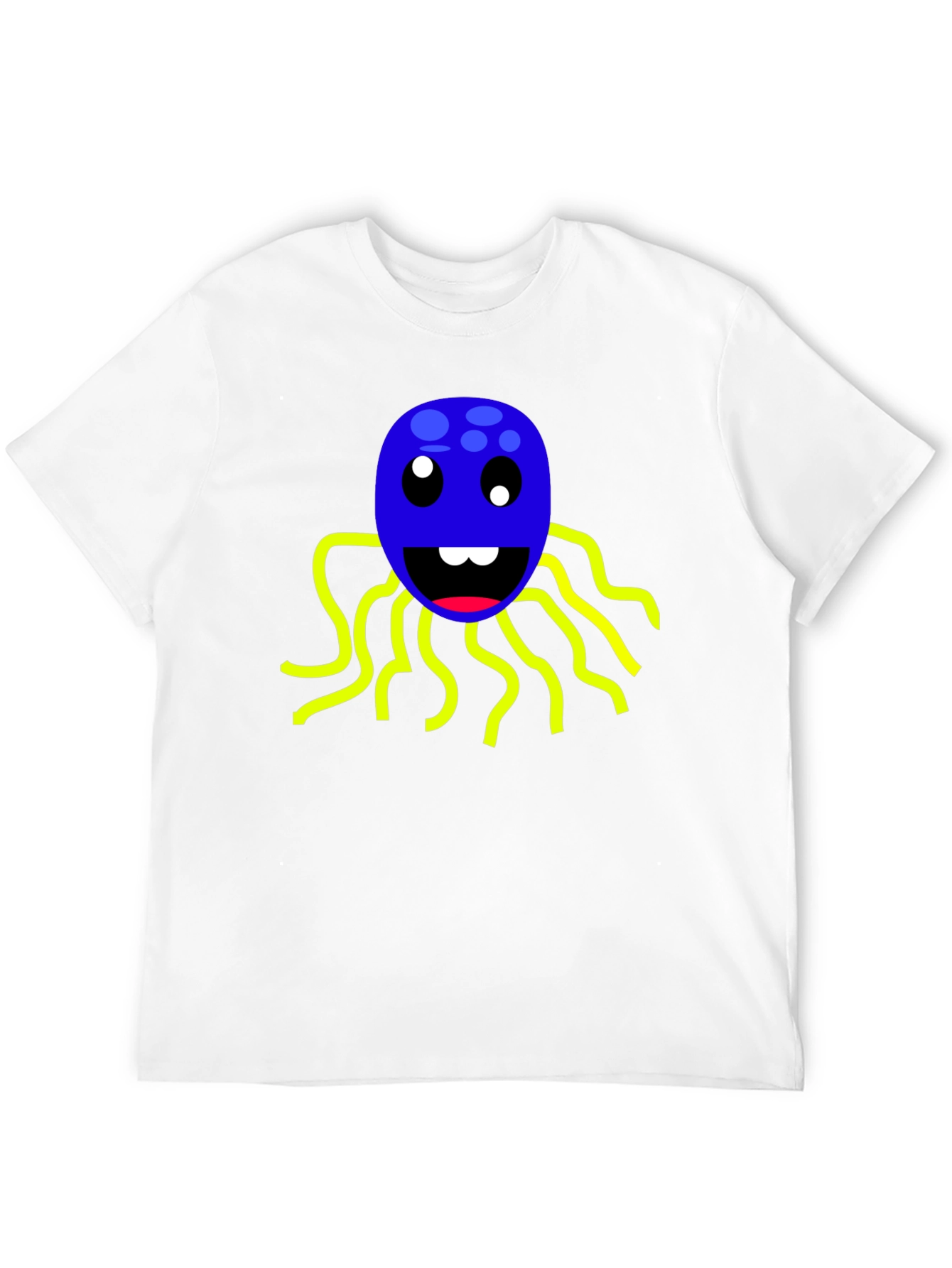 Fun Octopus Graphic Tee - Soft Black Cotton Shirt