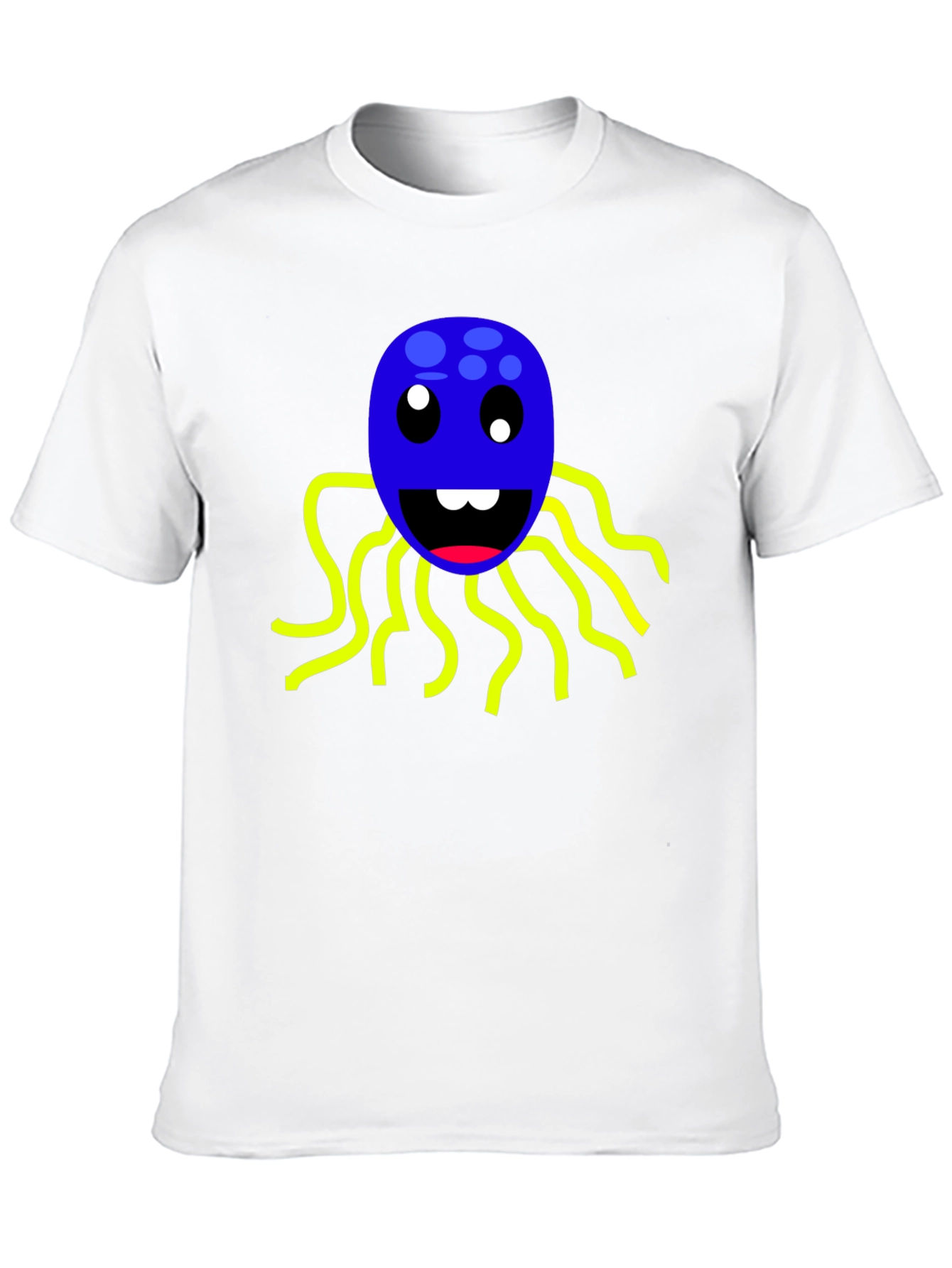 Fun Octopus Graphic Tee - Soft Black Cotton Shirt