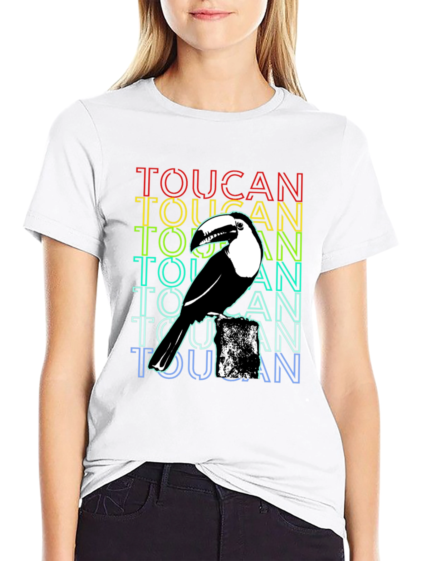 Toucan Graphic T-Shirt - Black