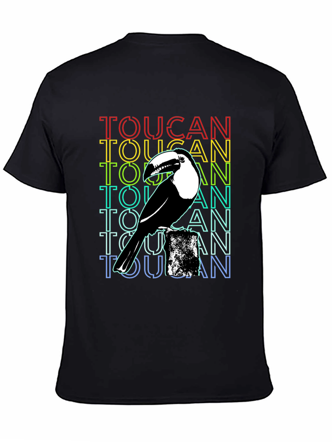 Toucan Graphic T-Shirt - Black