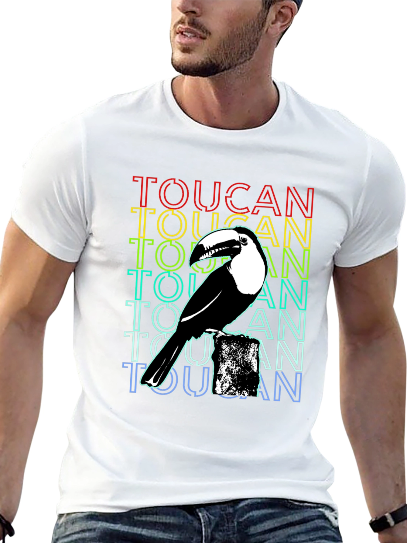 Toucan Graphic T-Shirt - Black