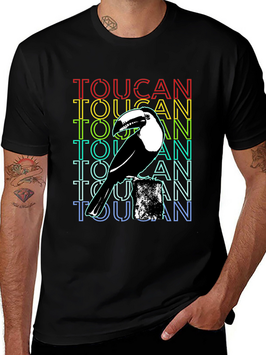 Toucan Graphic T-Shirt - Black