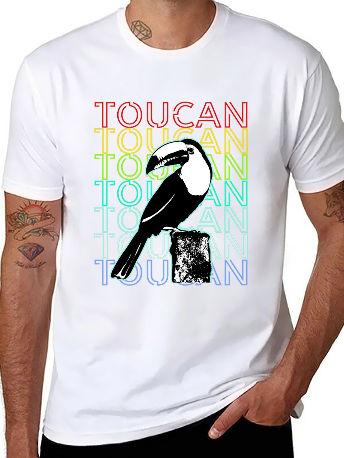 Toucan Graphic T-Shirt - Black