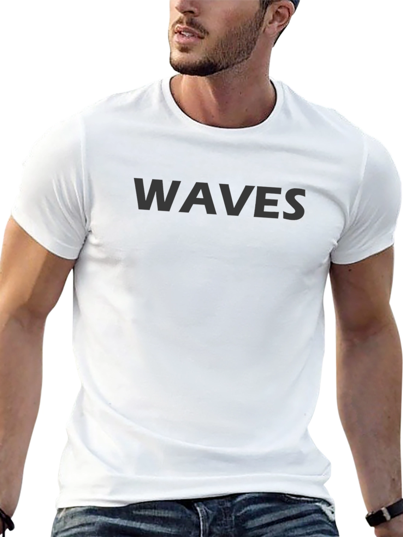 WAVES Graphic T-Shirt - Modern Casual Style
