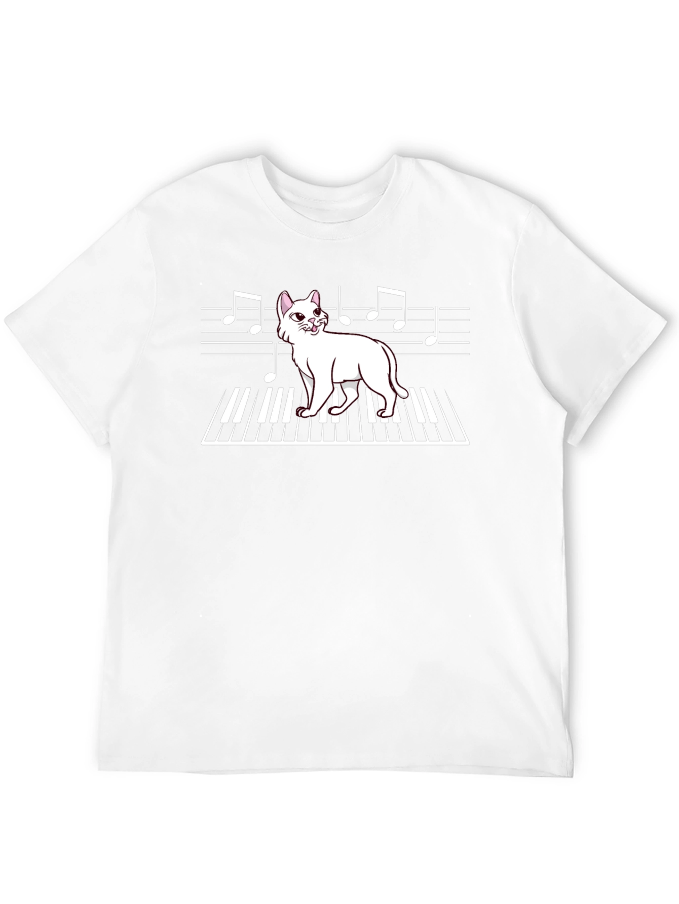Cat Piano Music Shirt
