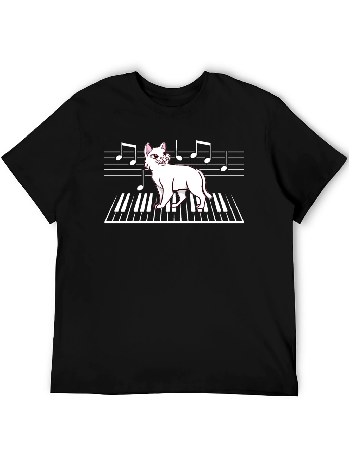 Cat Piano Music Shirt