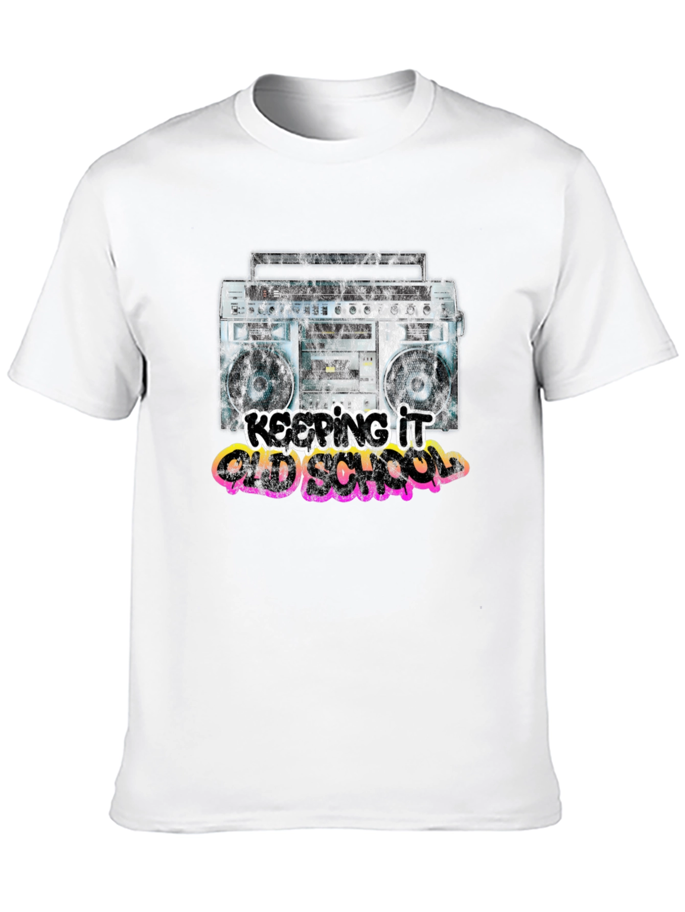 Retro Boombox T-Shirt - Keeping It Old School