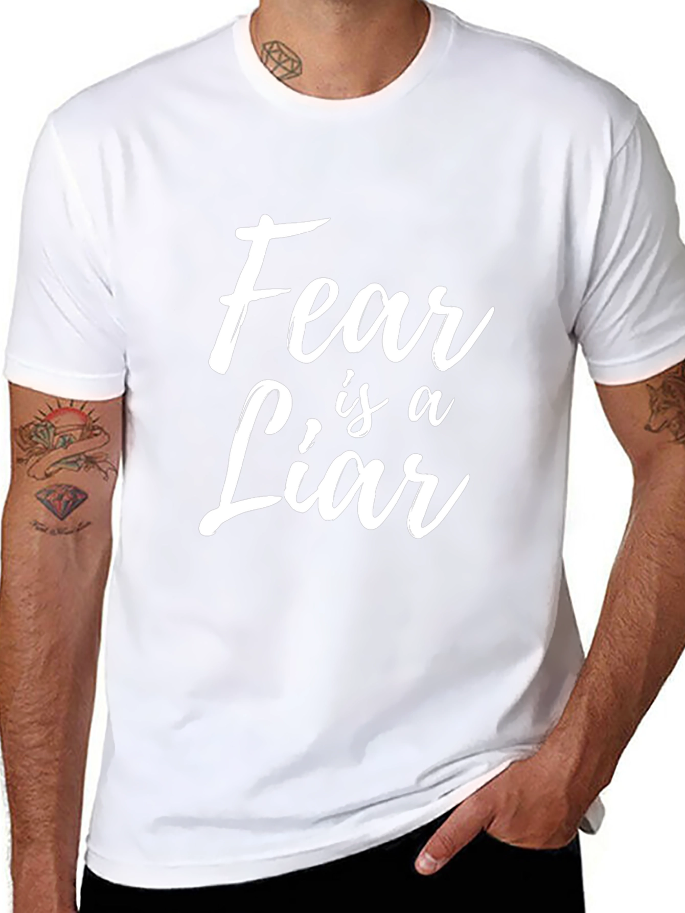 Fear is a Liar Graphic T-Shirt - Black