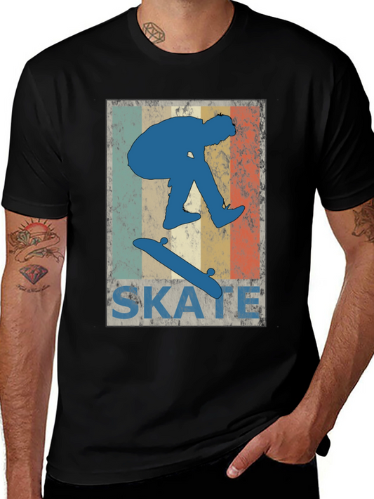 Vintage Skater T-Shirt - Retro Style Graphic Tee