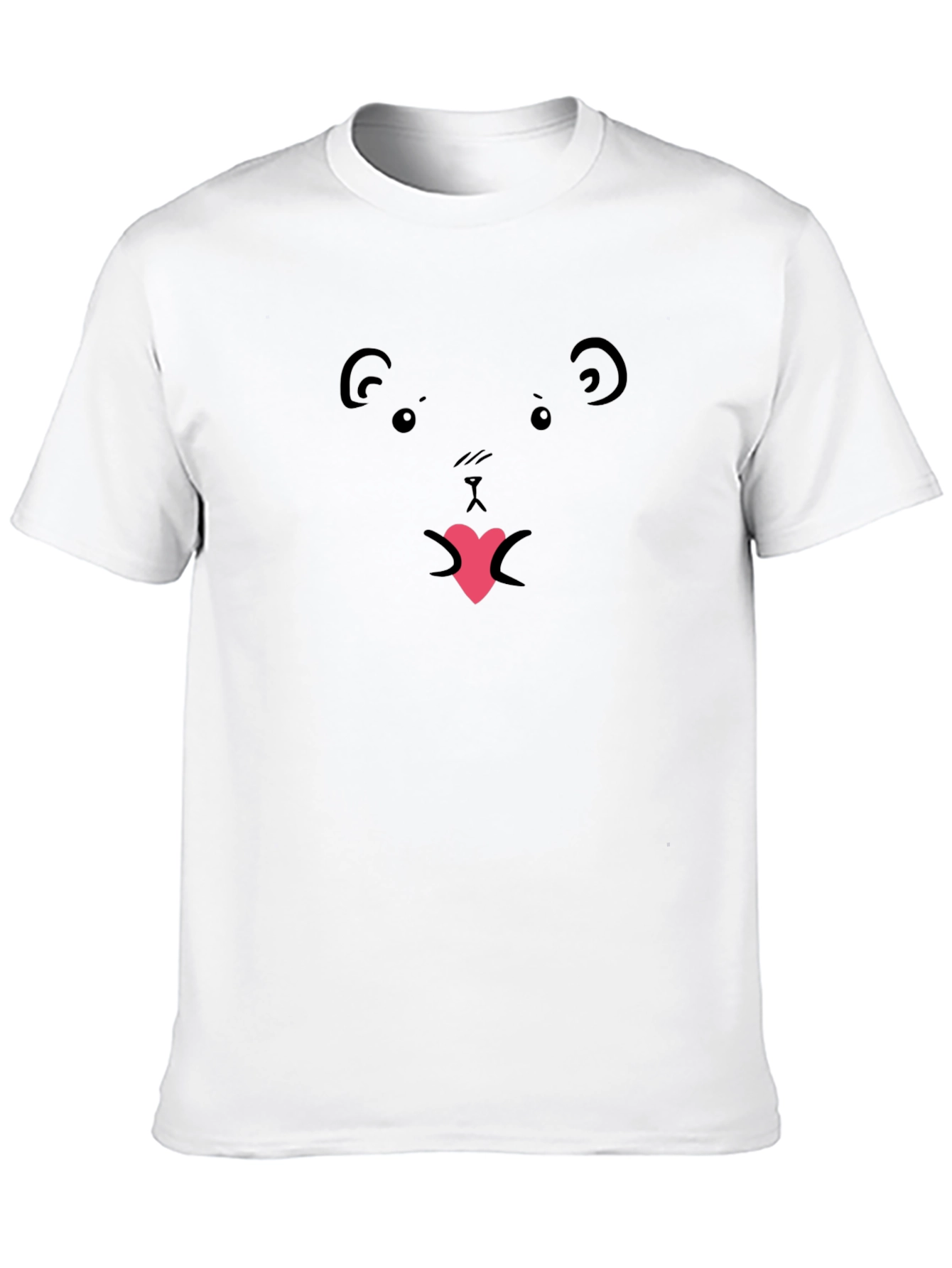 Cute Bear Heart Tongue T-Shirt
