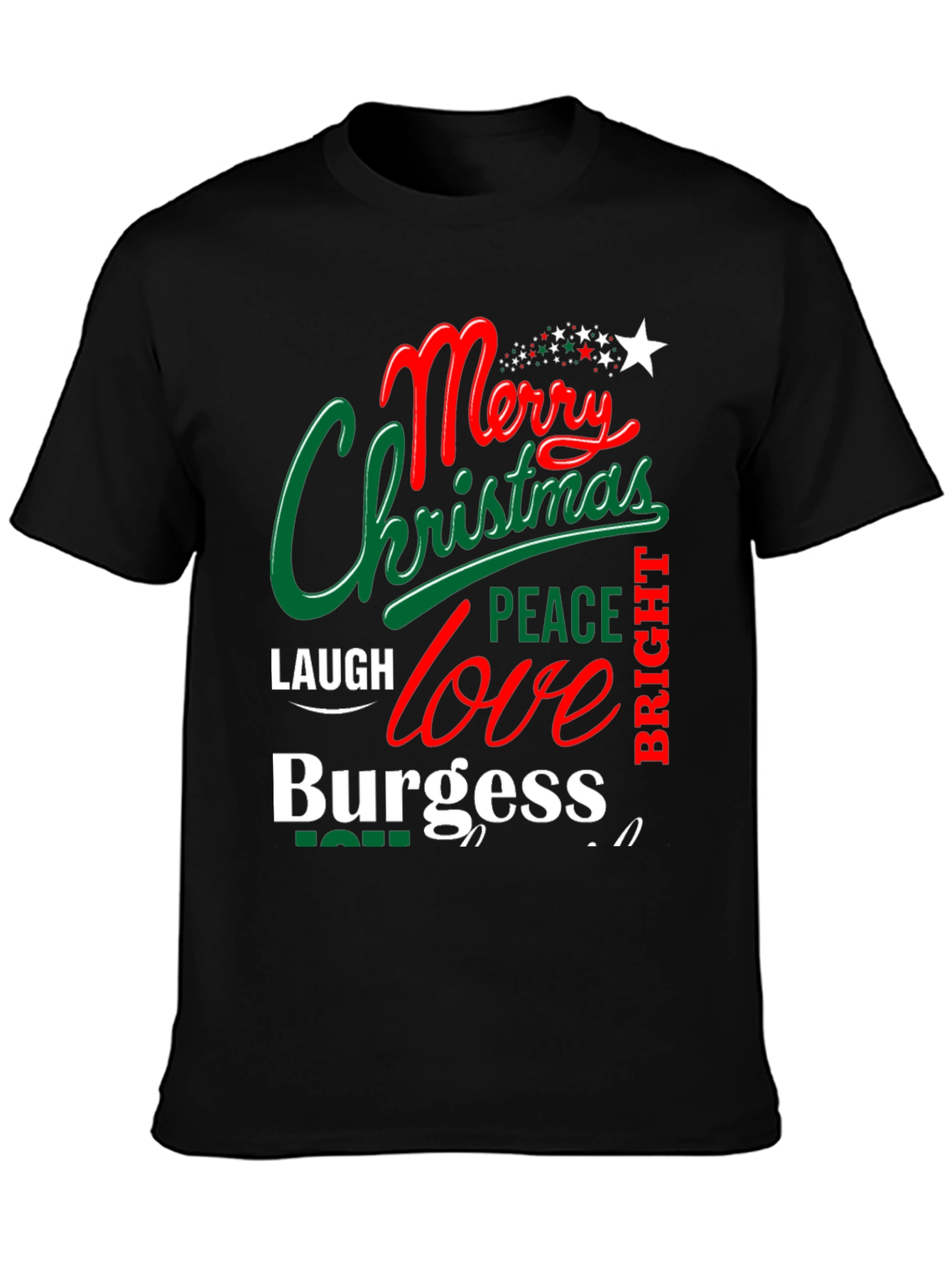 Merry Christmas Burgess Holiday T-Shirt