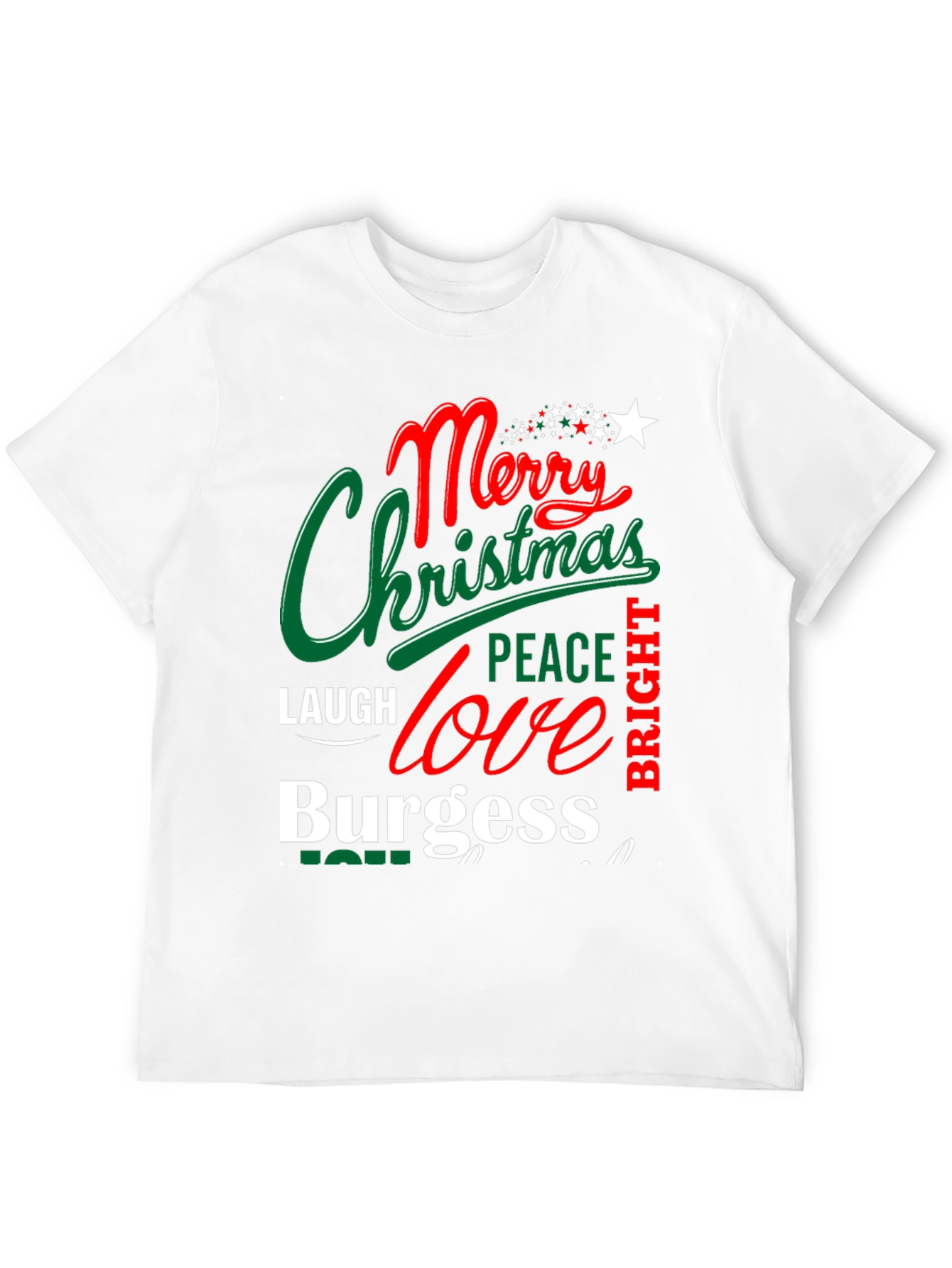 Merry Christmas Burgess Holiday T-Shirt