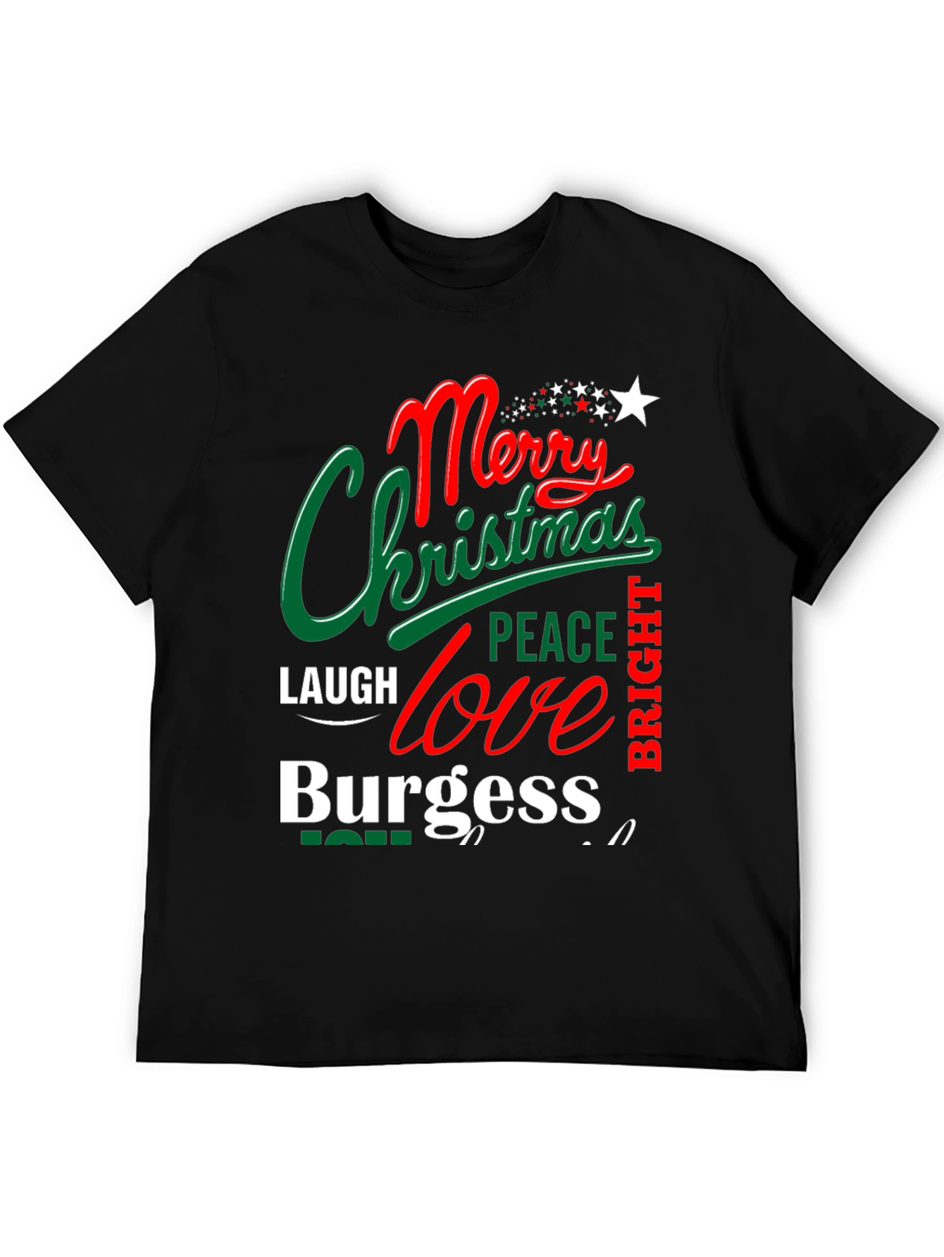 Merry Christmas Burgess Holiday T-Shirt