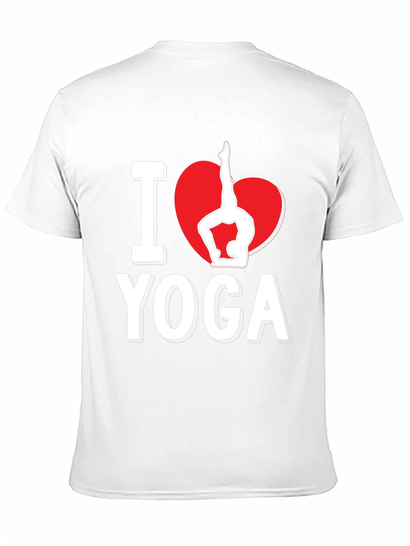 I Love Yoga T-Shirt - Black Cotton Blend