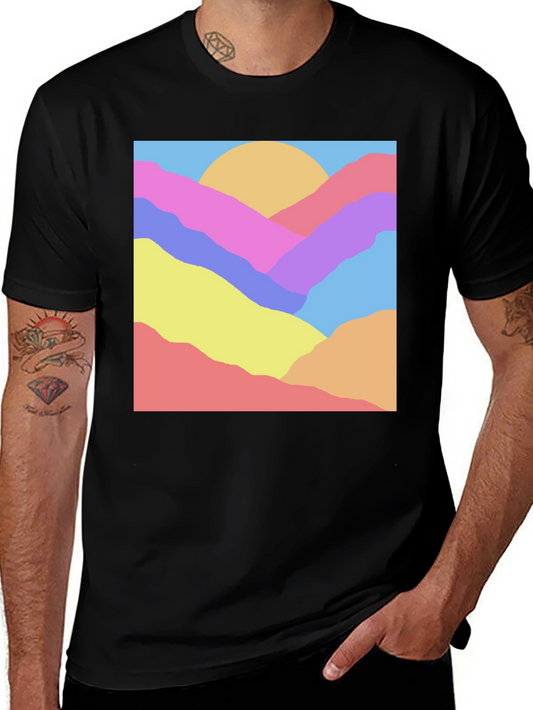 Abstract Mountain Graphic Tee - Unisex
