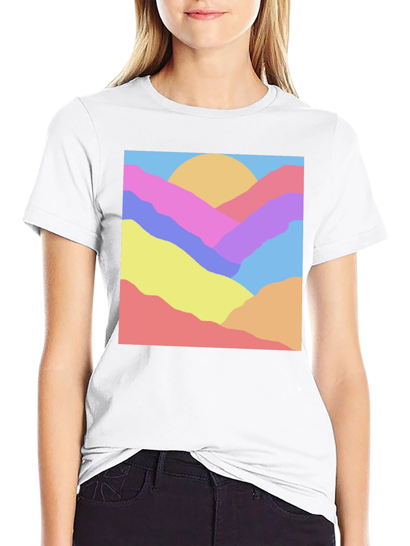 Abstract Mountain Graphic Tee - Unisex