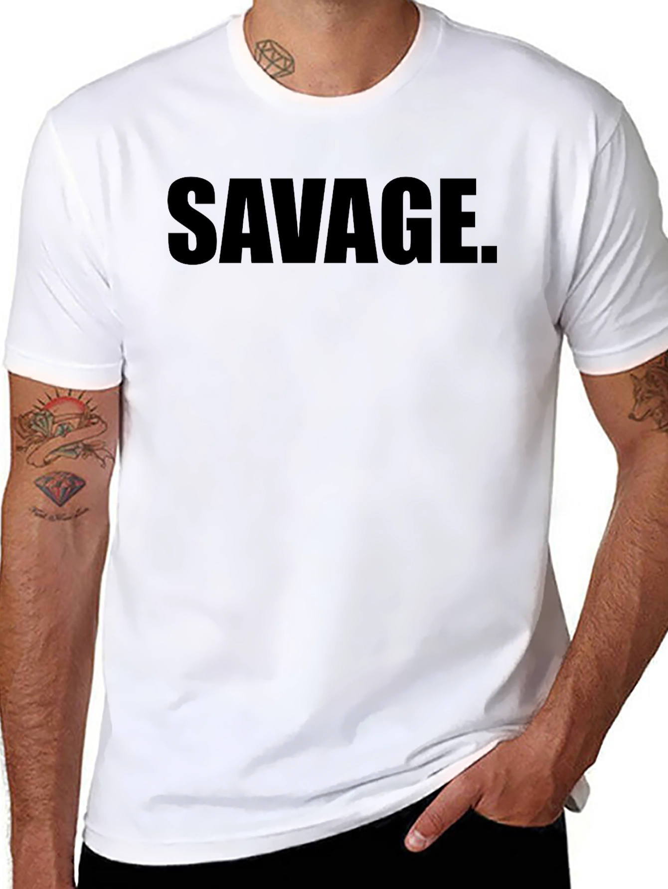 Savage Graphic Tee - Mens Black T-Shirt