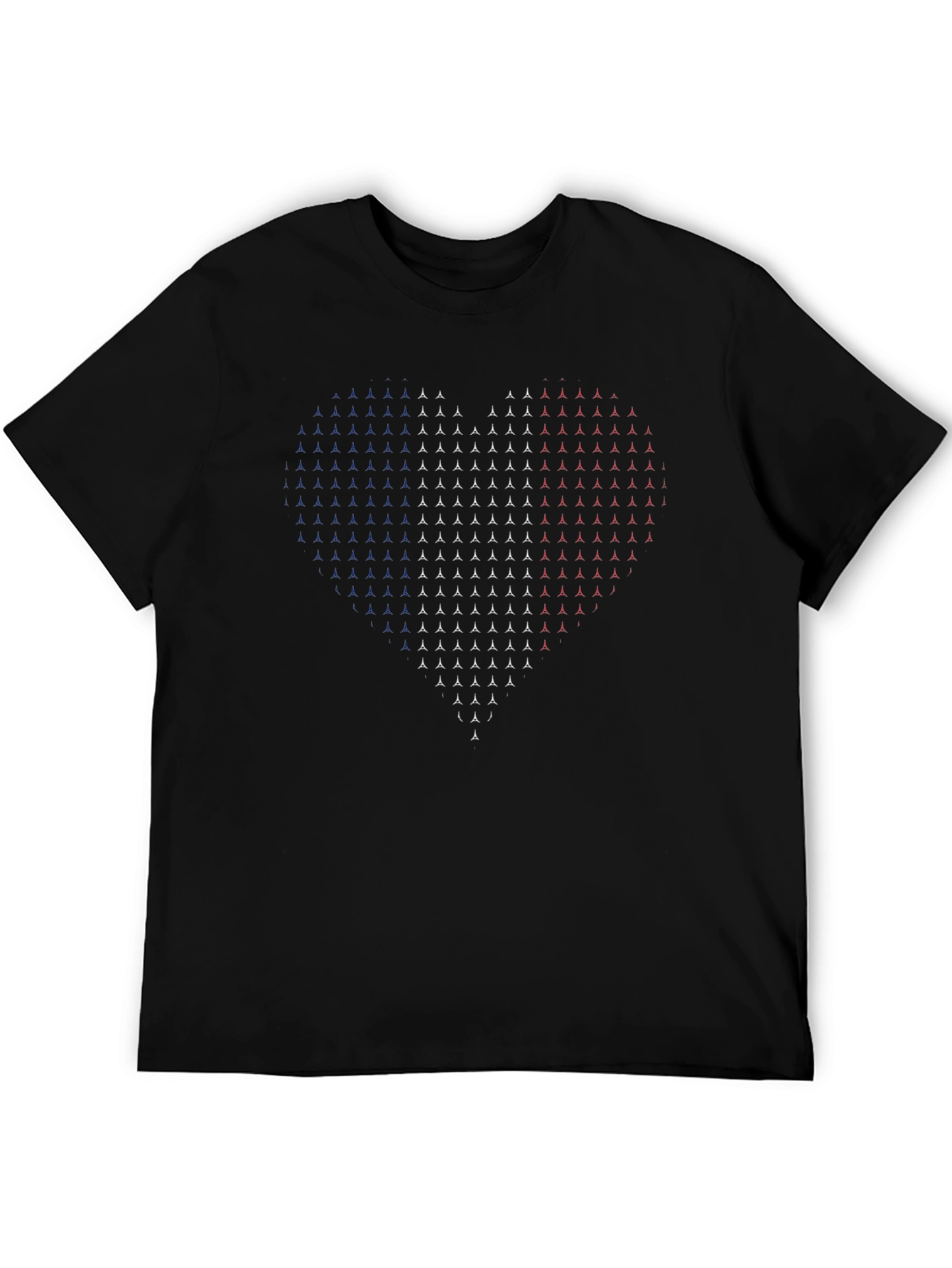 Patriotic Heart T-Shirt - USA Love Tee