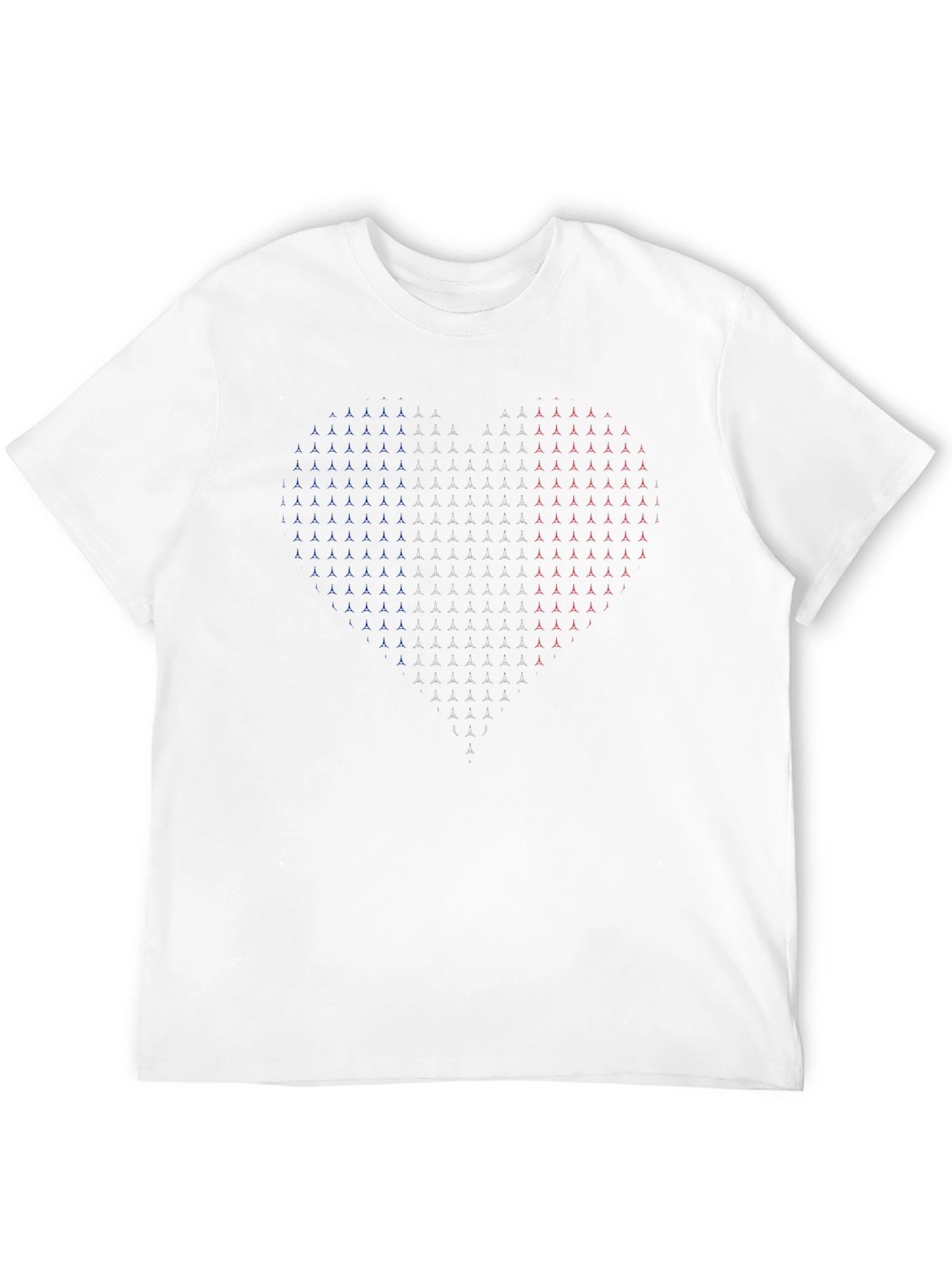 Patriotic Heart T-Shirt - USA Love Tee