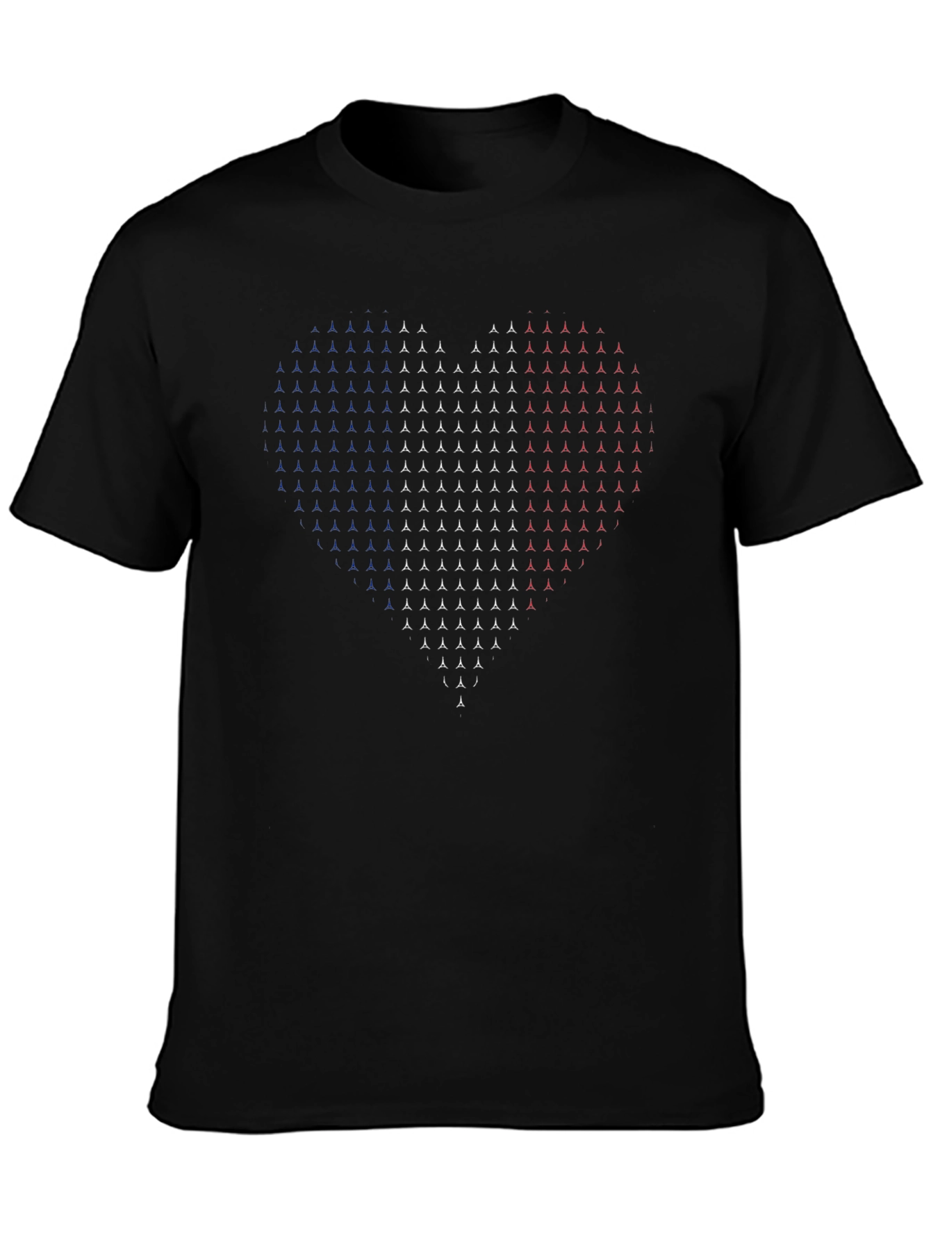Patriotic Heart T-Shirt - USA Love Tee