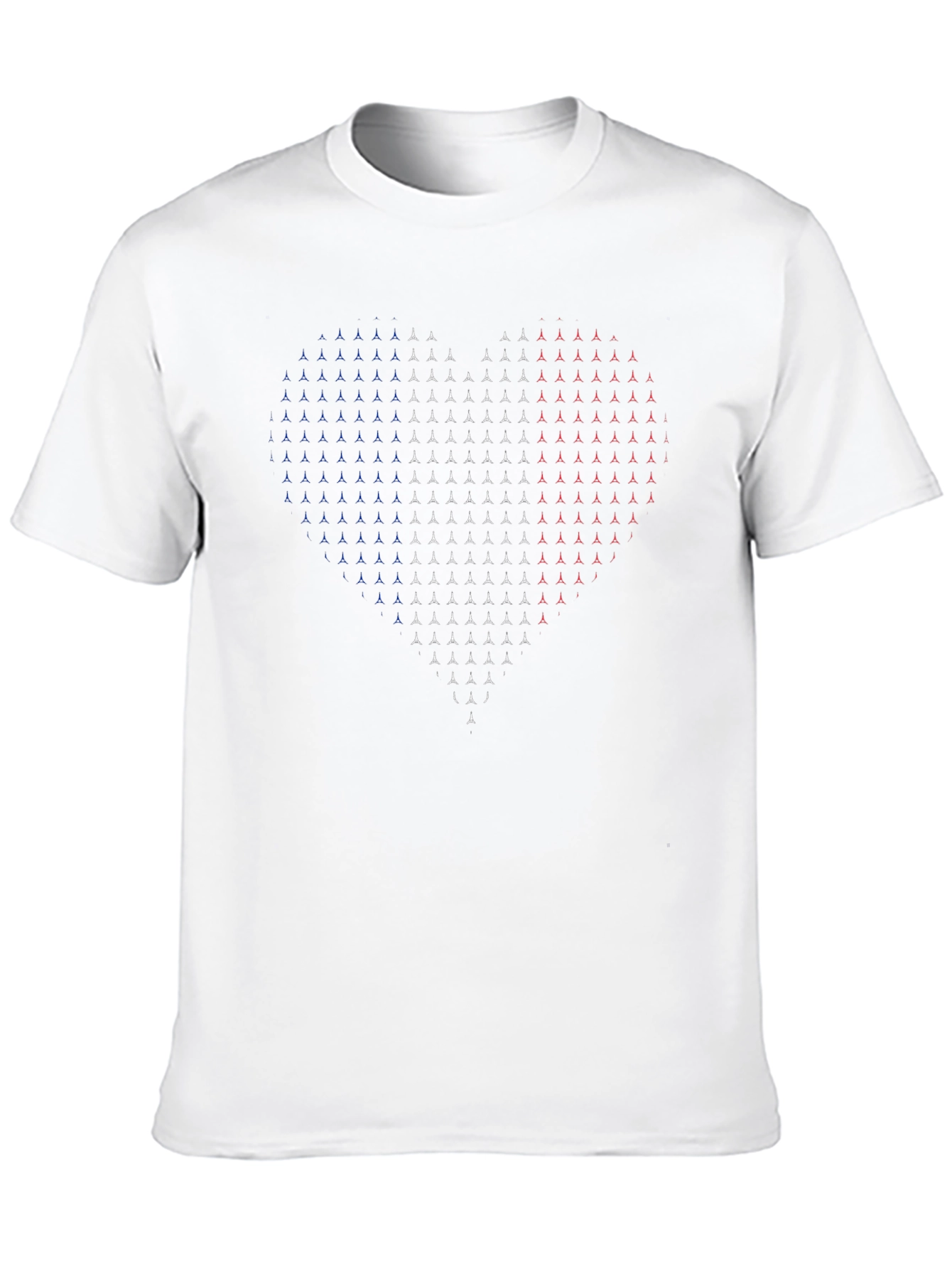 Patriotic Heart T-Shirt - USA Love Tee