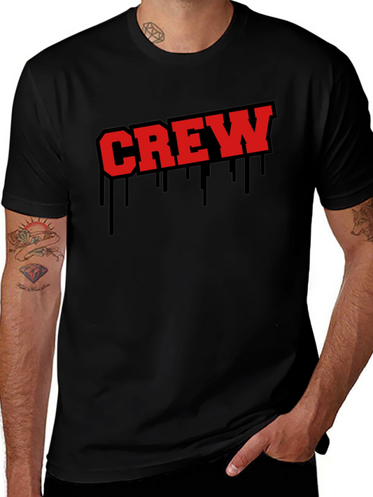 Crew Drip Graphic Tee - Bold & Edgy Style