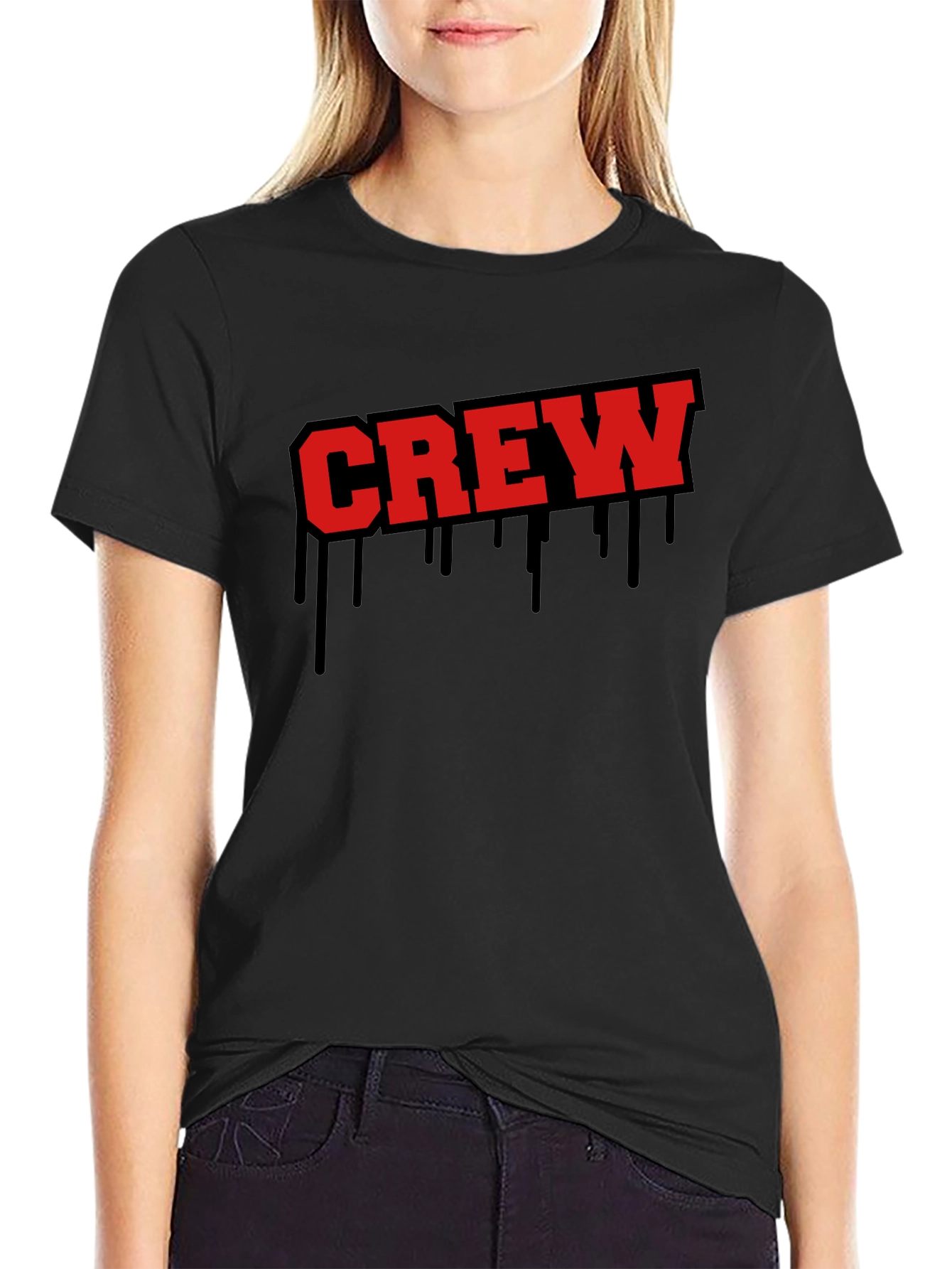 Crew Drip Graphic Tee - Bold & Edgy Style