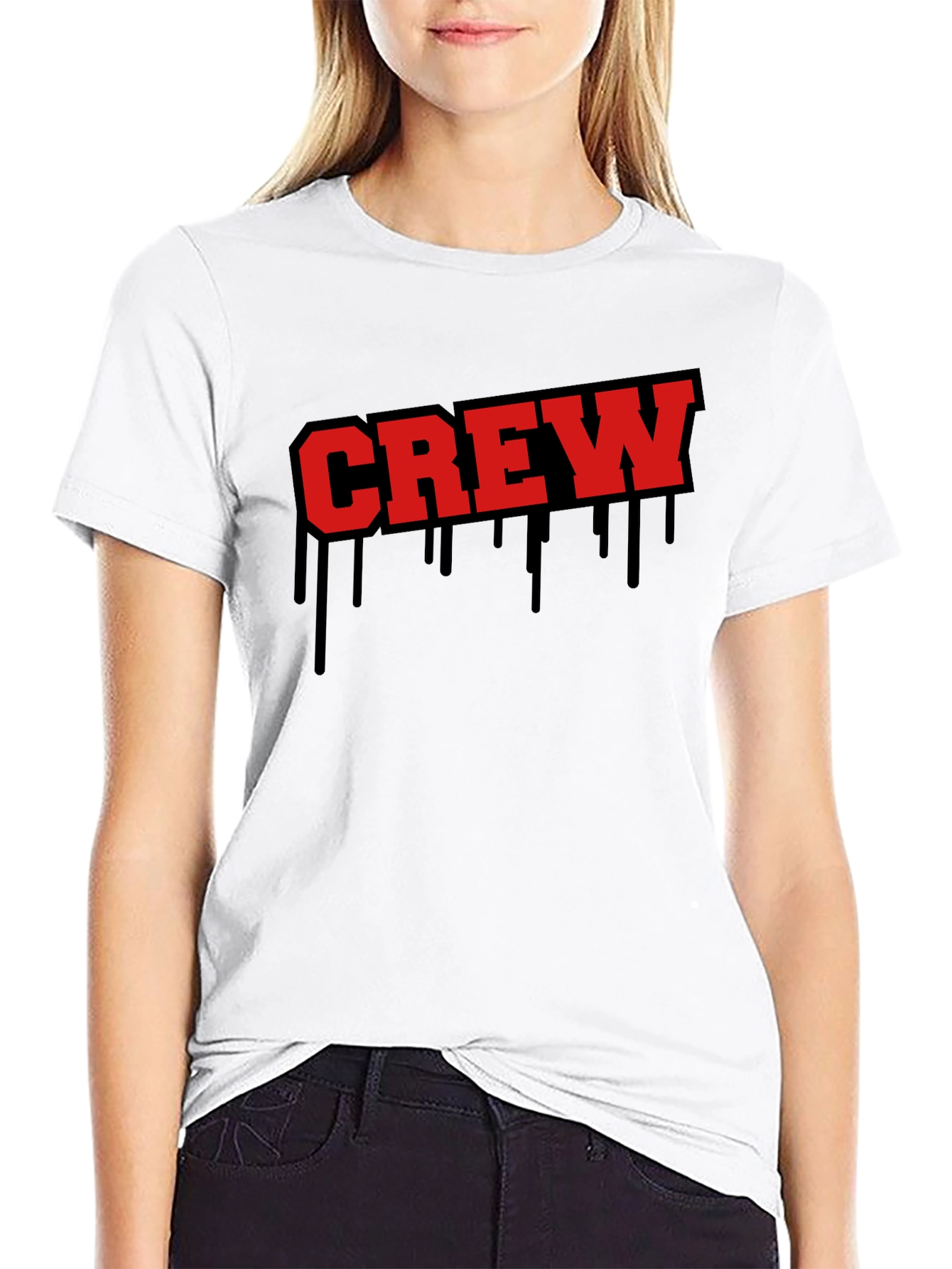 Crew Drip Graphic Tee - Bold & Edgy Style