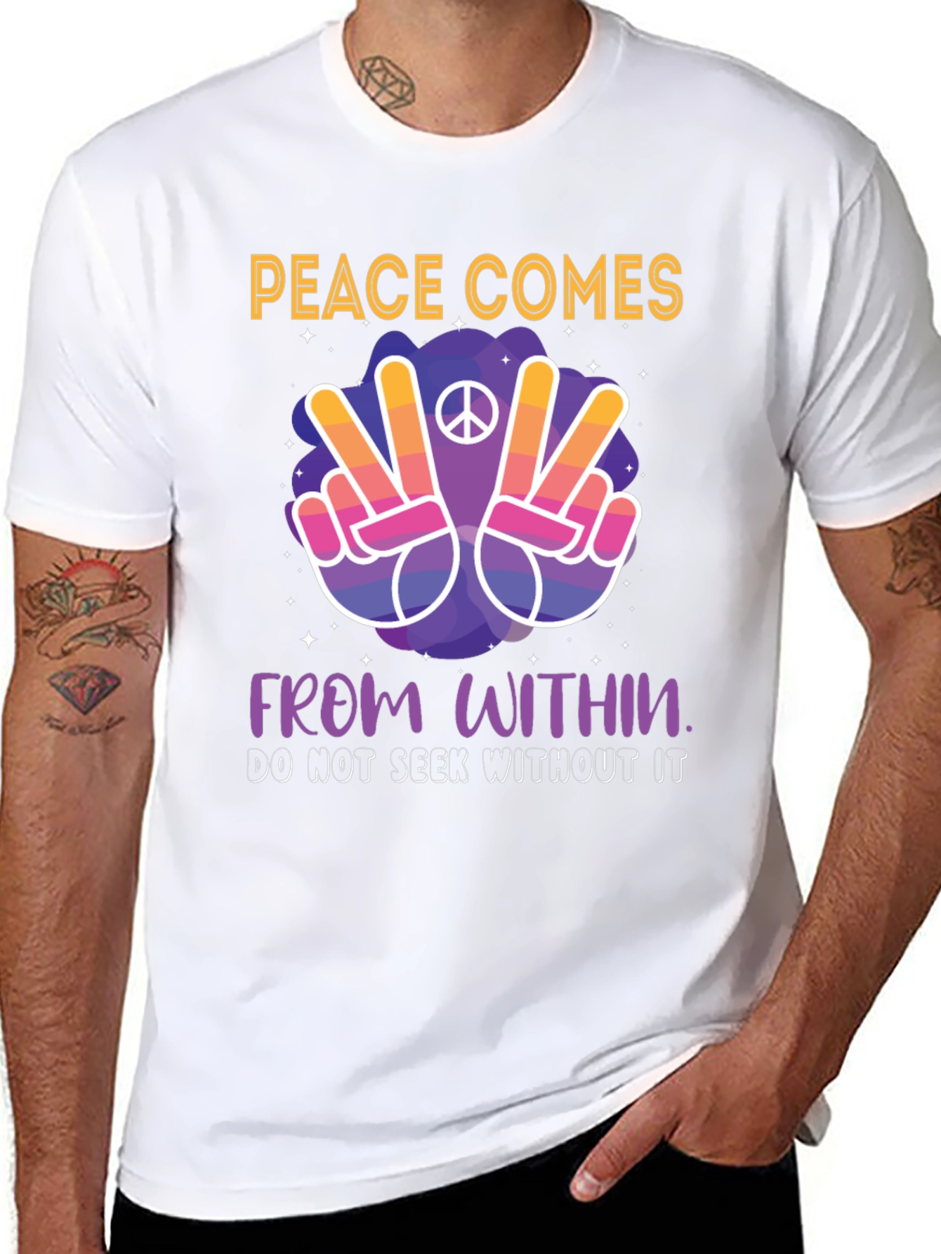Peace Comes From Within Graphic T-Shirt