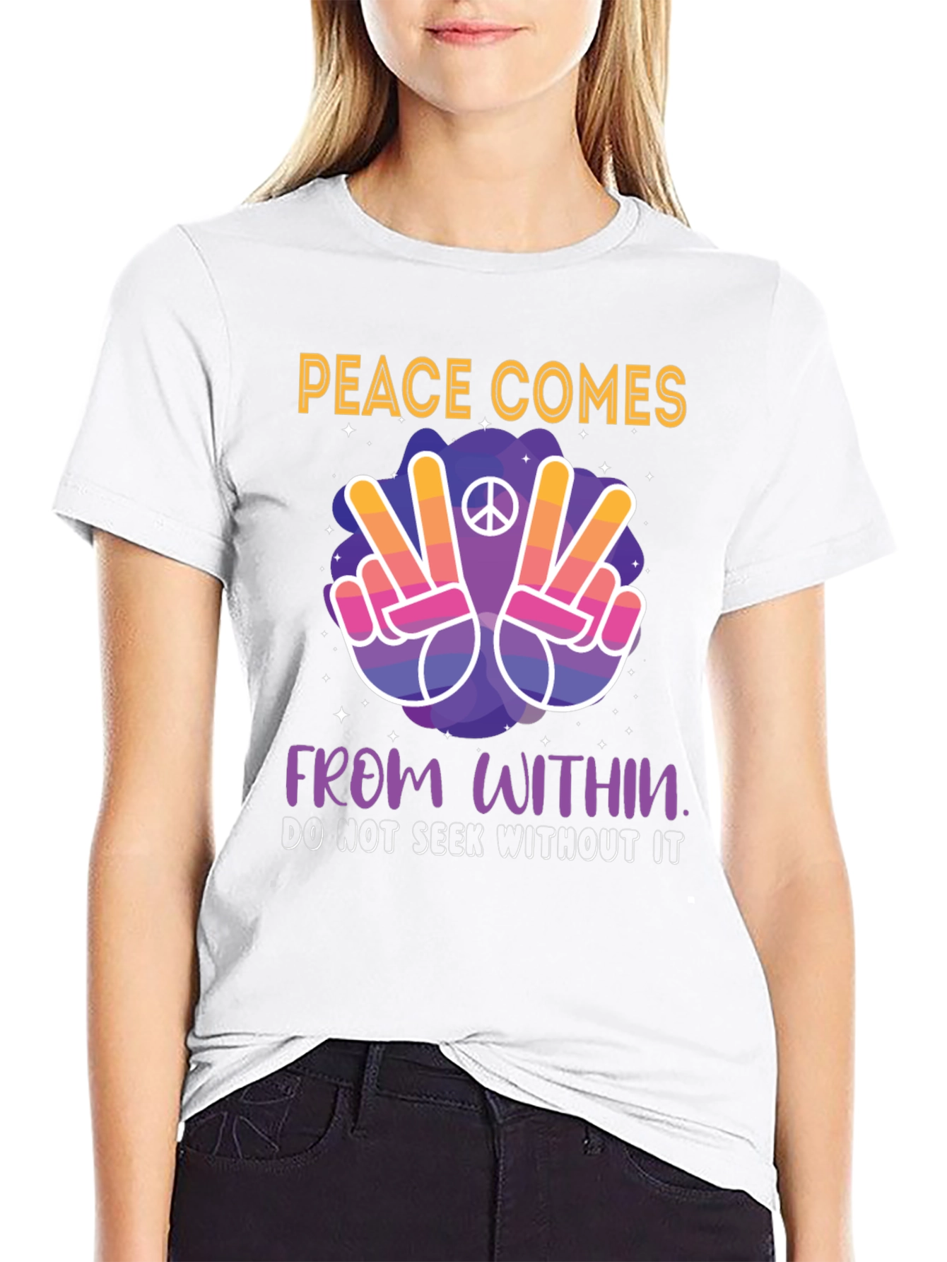 Peace Comes From Within Graphic T-Shirt