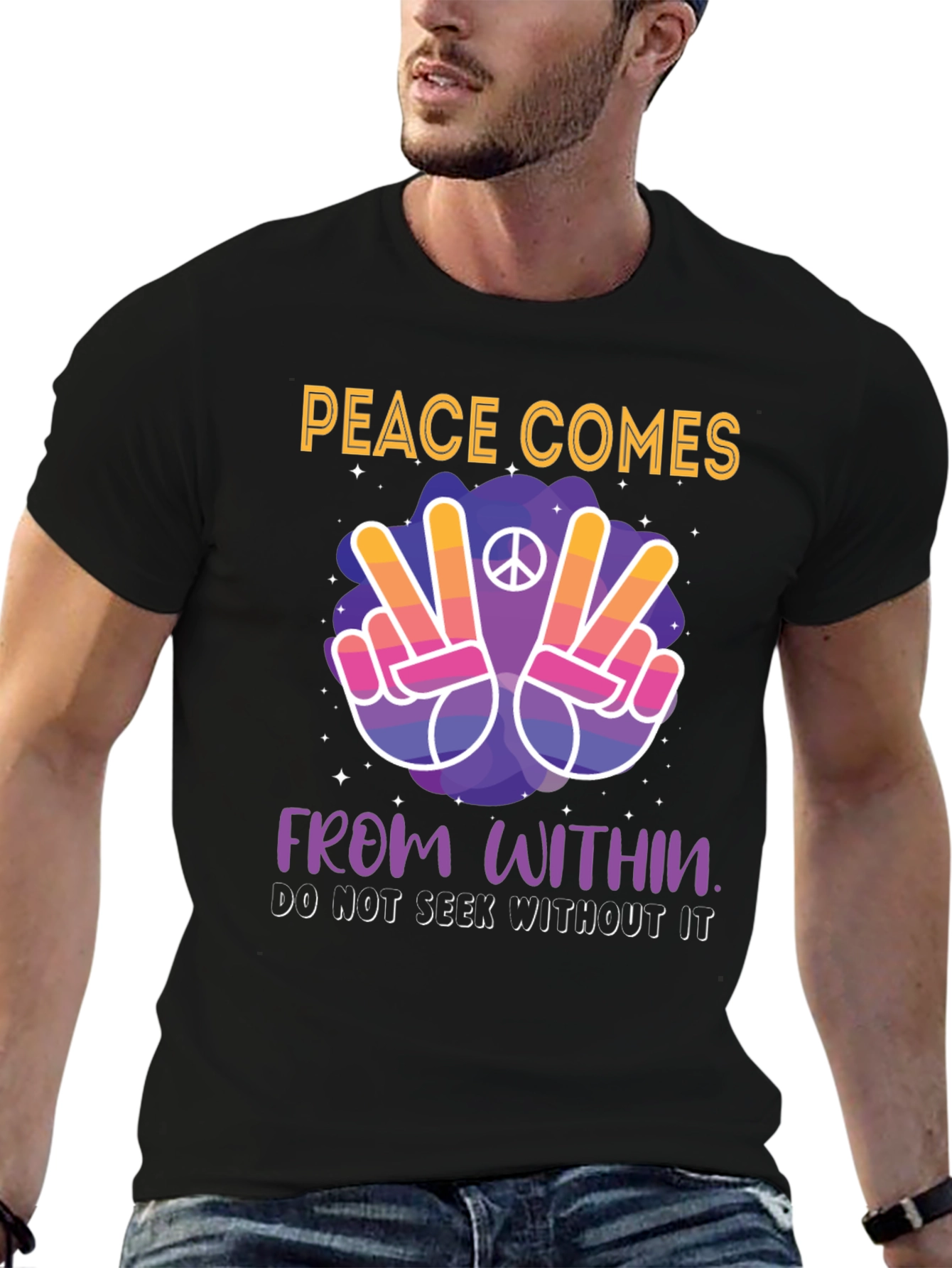Peace Comes From Within Graphic T-Shirt