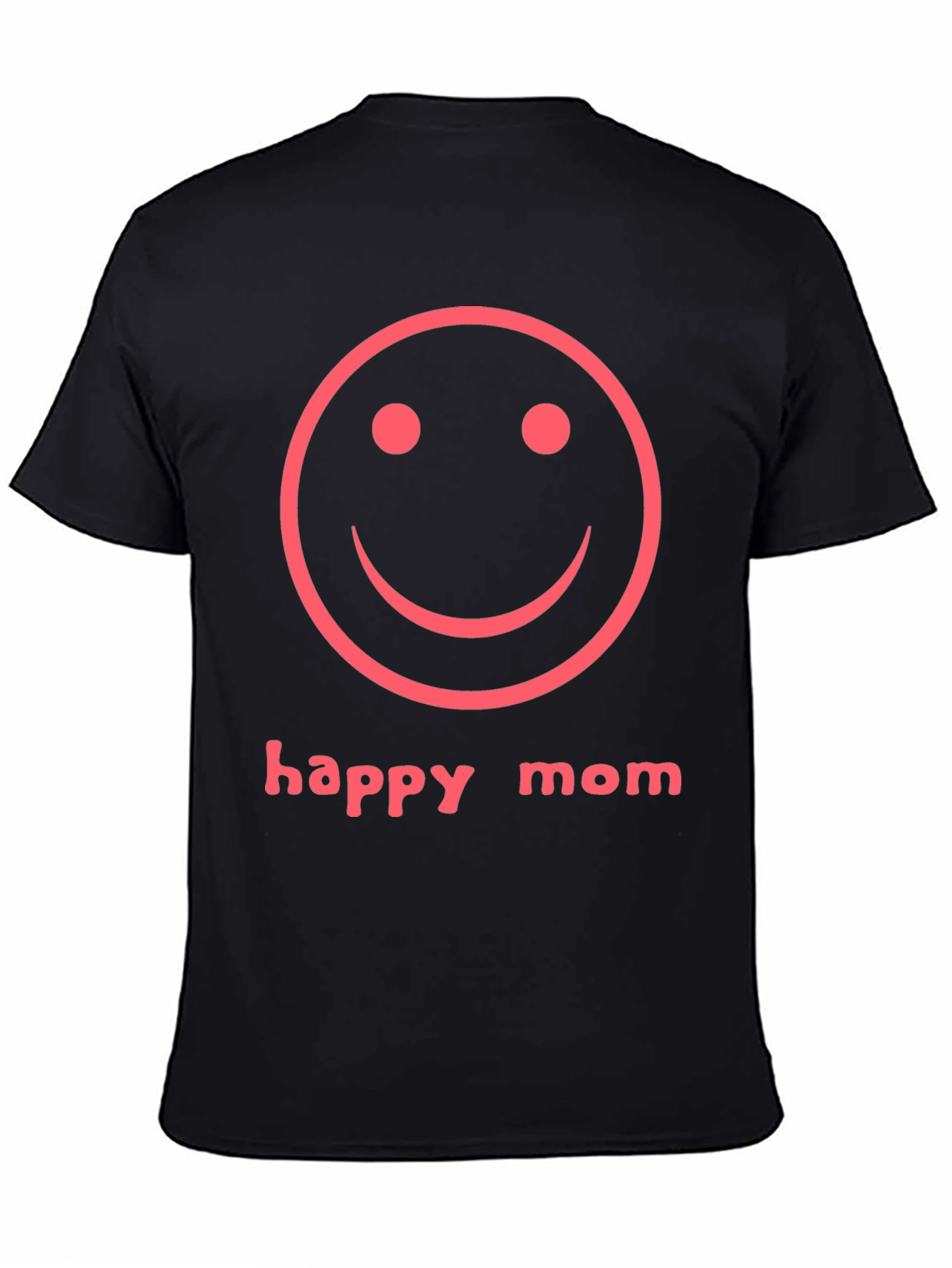 Happy Mom Smiley Face Graphic T-Shirt