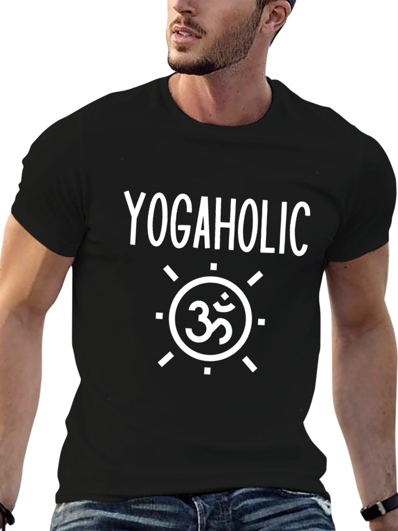 Yogaholic Black T-Shirt
