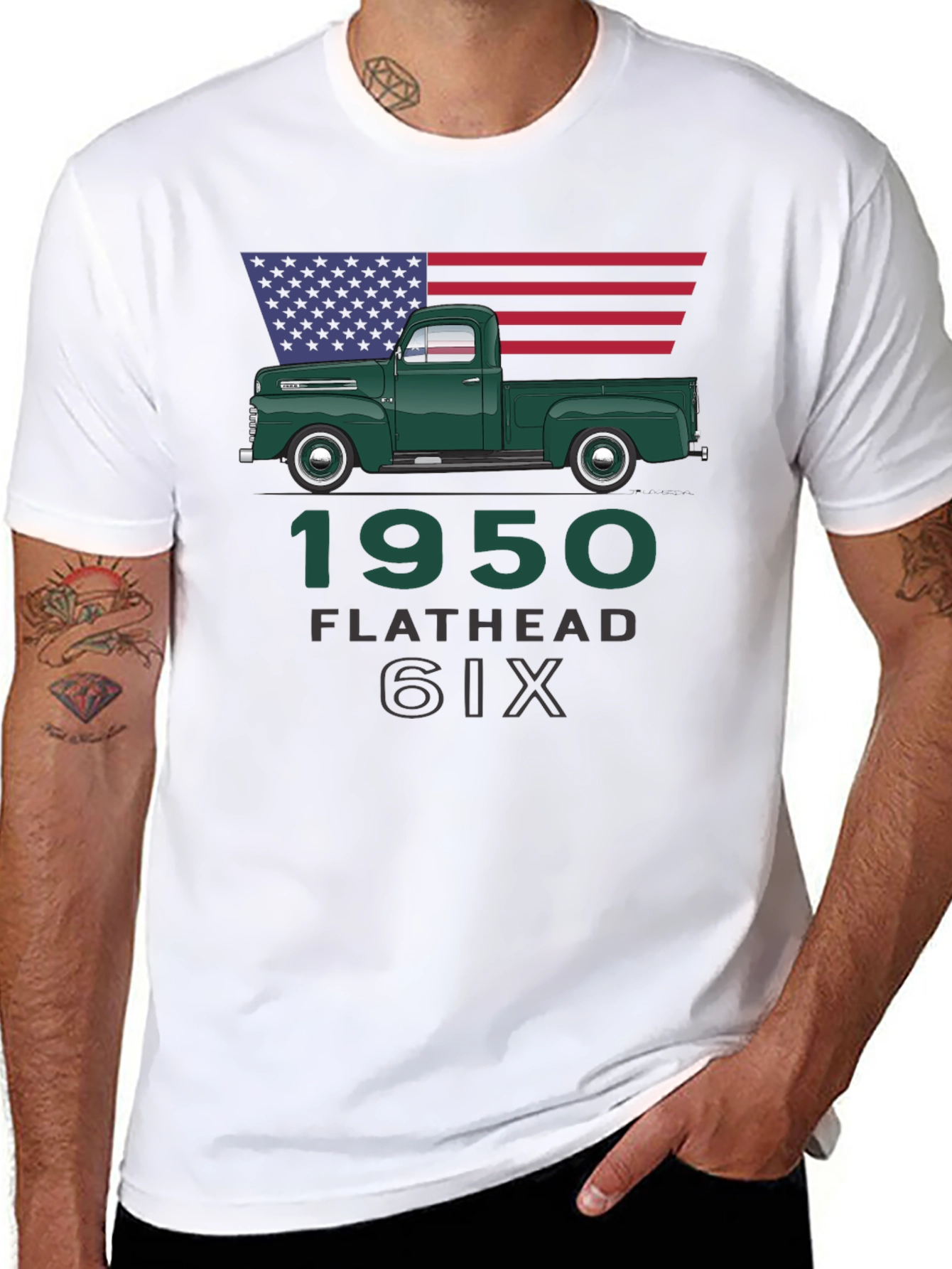 1950 Flathead Six Truck Tee