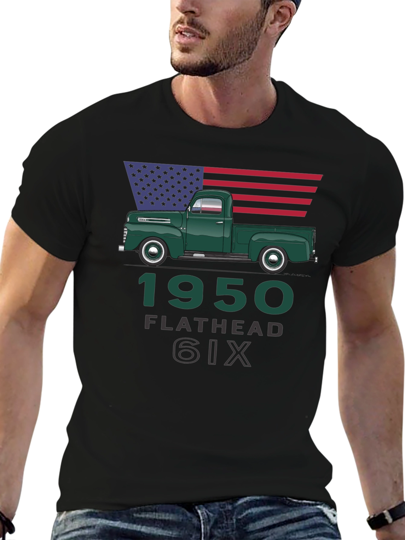 1950 Flathead Six Truck Tee