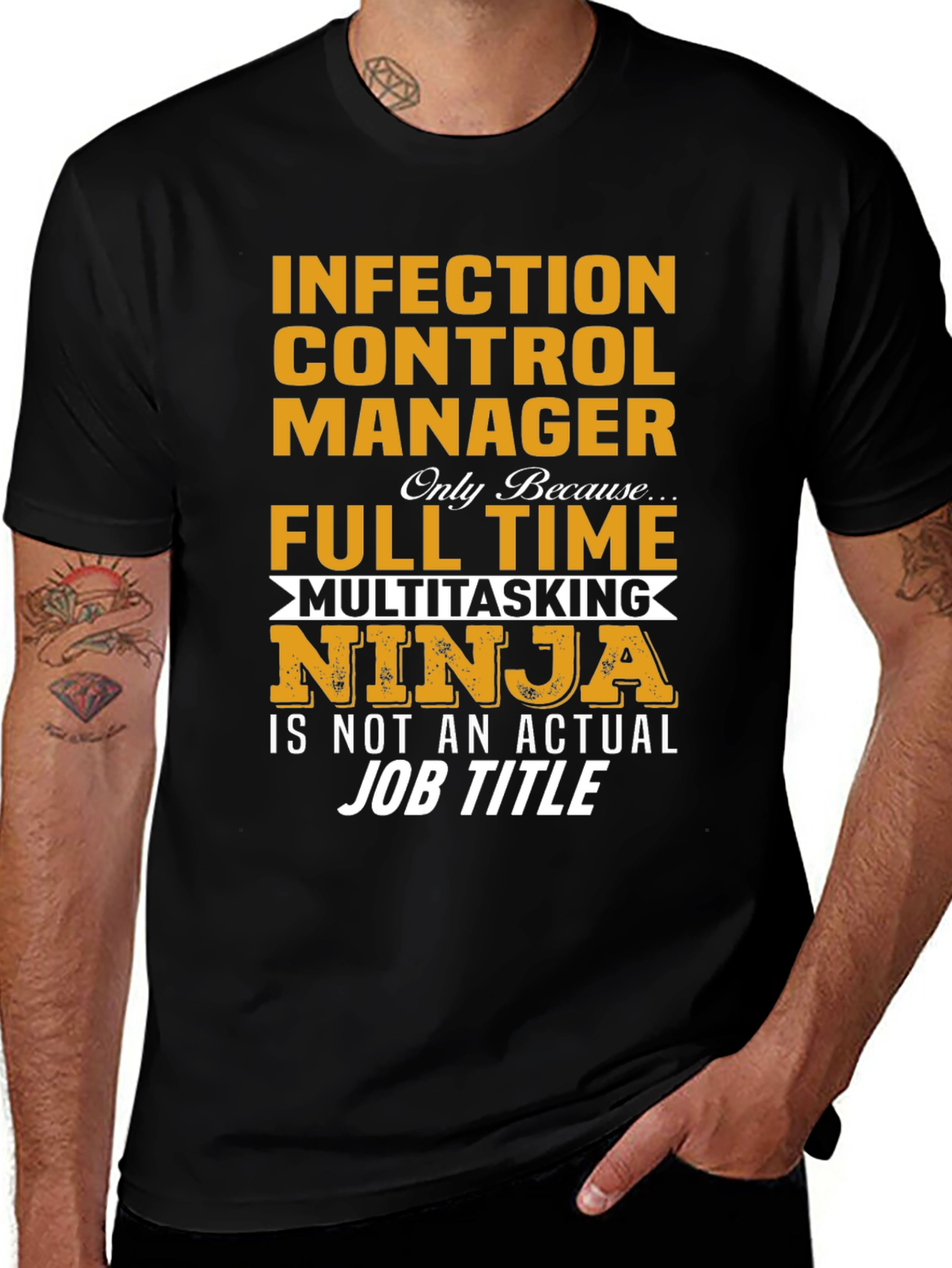 Infection Control Manager Multitasking Ninja T-Shirt