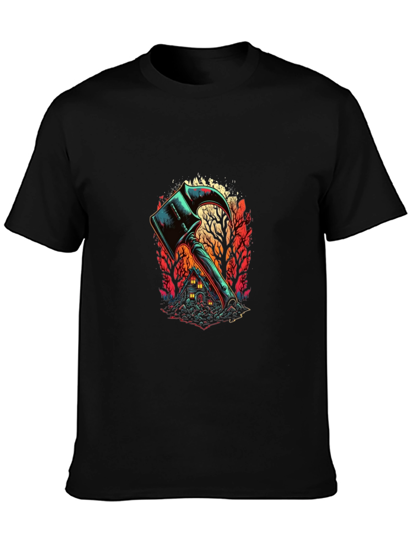 Axe House Graphic Tee - Spooky Season T-Shirt
