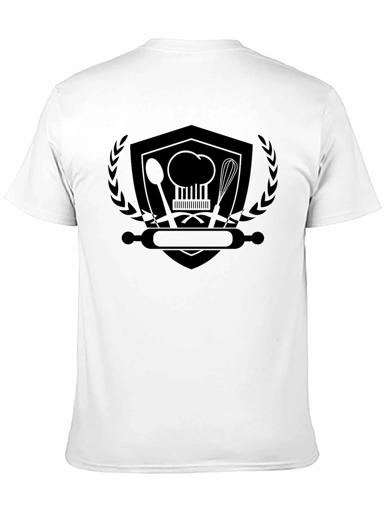 Chefs Shield Black T-Shirt - Culinary Design