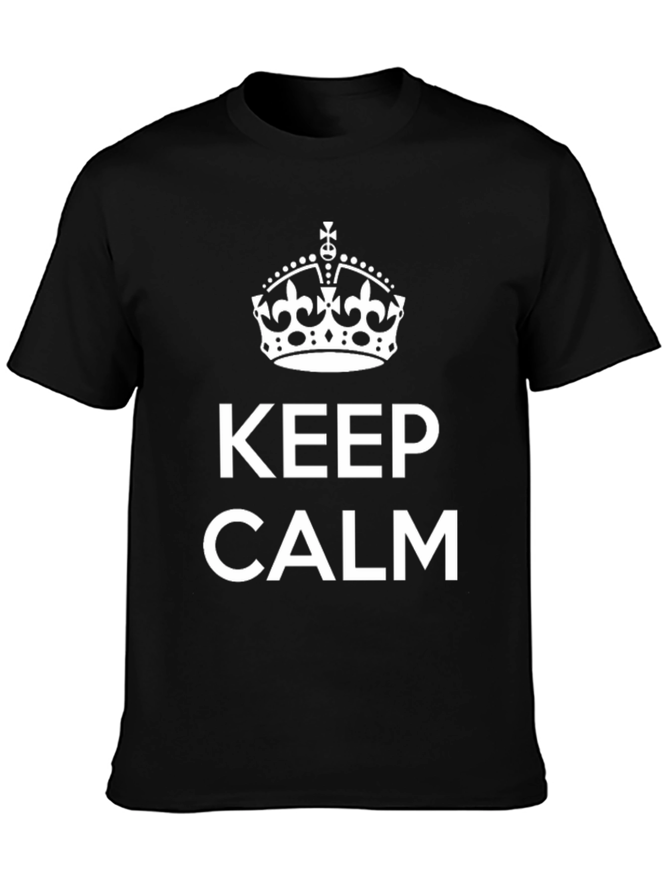 Keep Calm Black Graphic Tee