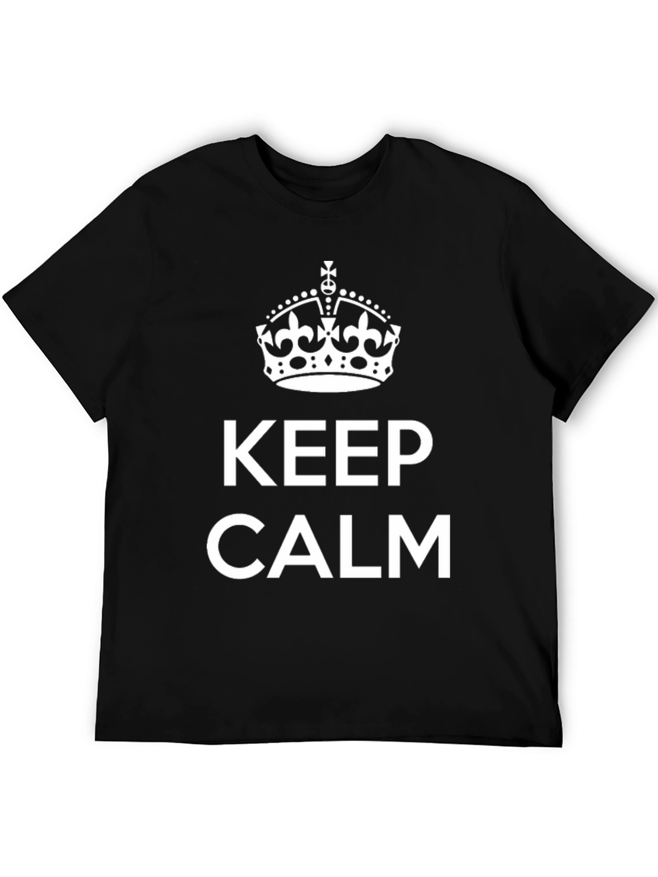 Keep Calm Black Graphic Tee