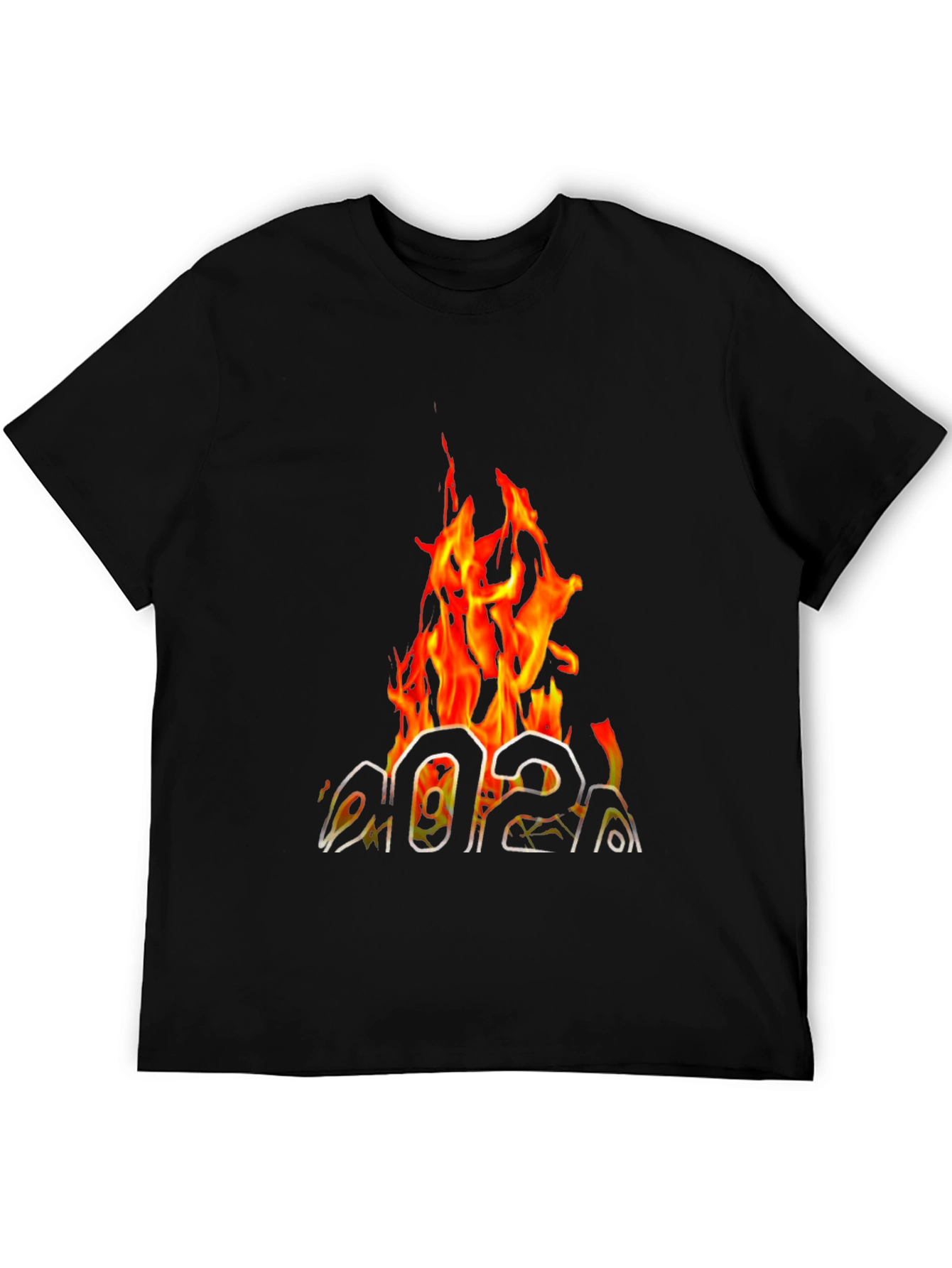 Fiery 2021 Graphic Tee - Black Cotton T-Shirt
