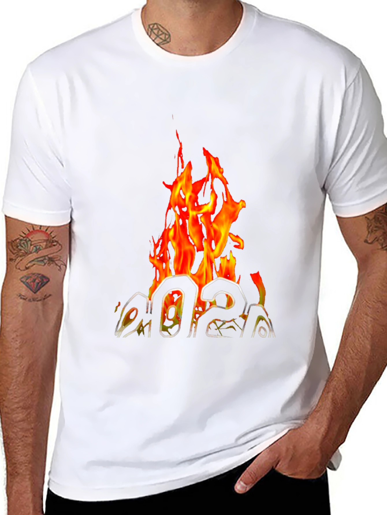 Fiery 2021 Graphic Tee - Black Cotton T-Shirt