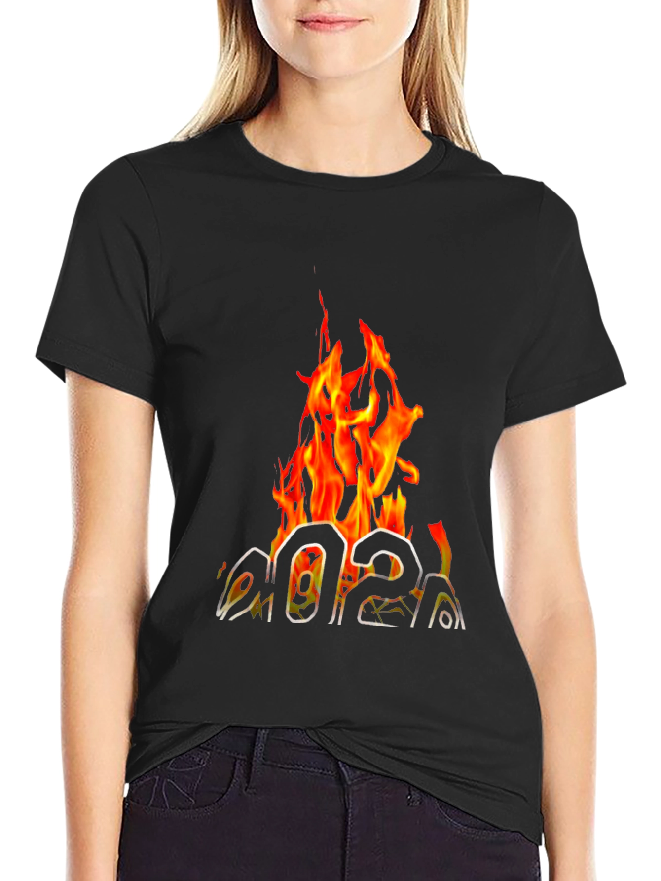 Fiery 2021 Graphic Tee - Black Cotton T-Shirt