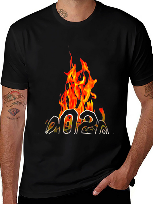 Fiery 2021 Graphic Tee - Black Cotton T-Shirt