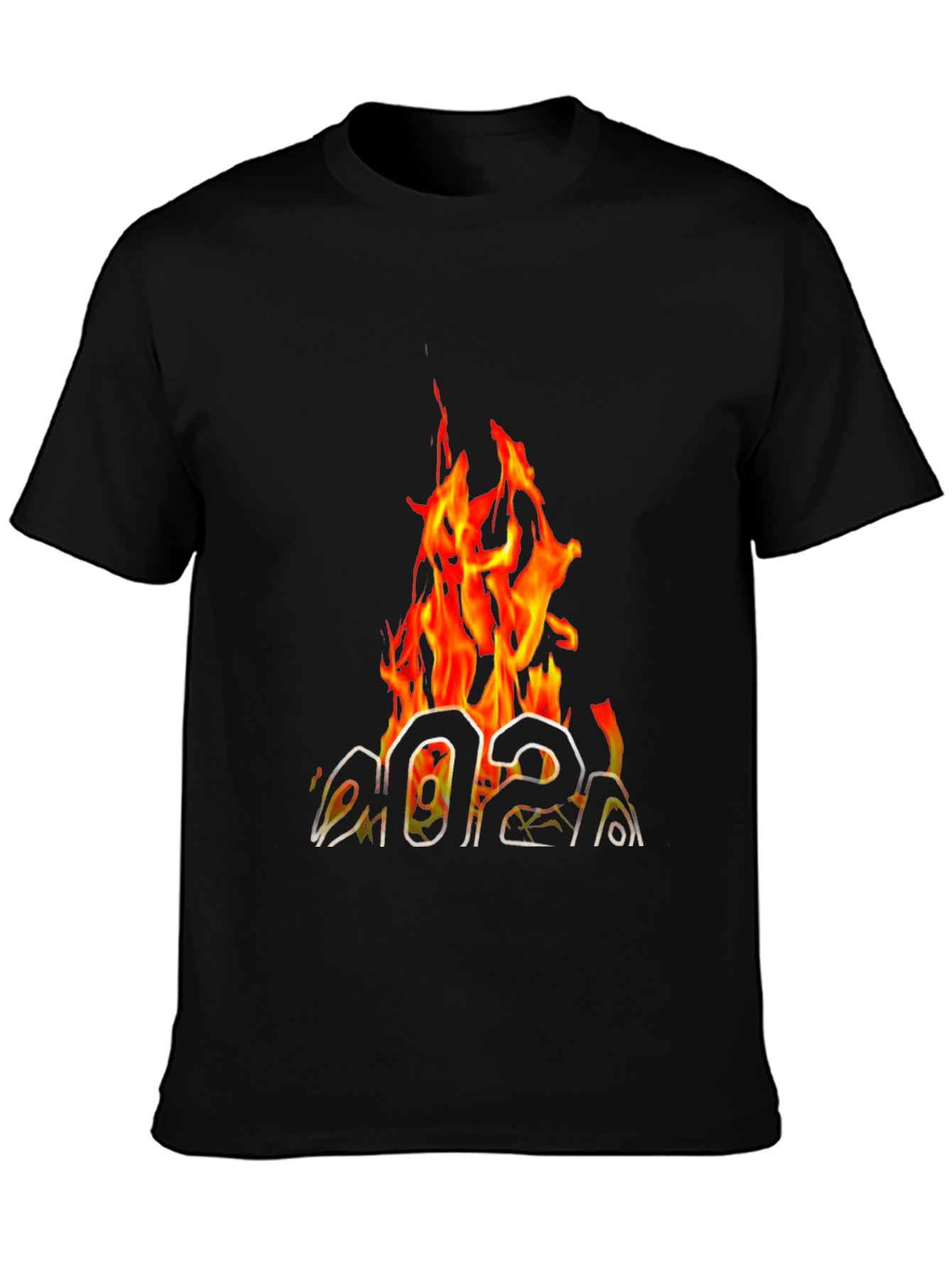 Fiery 2021 Graphic Tee - Black Cotton T-Shirt